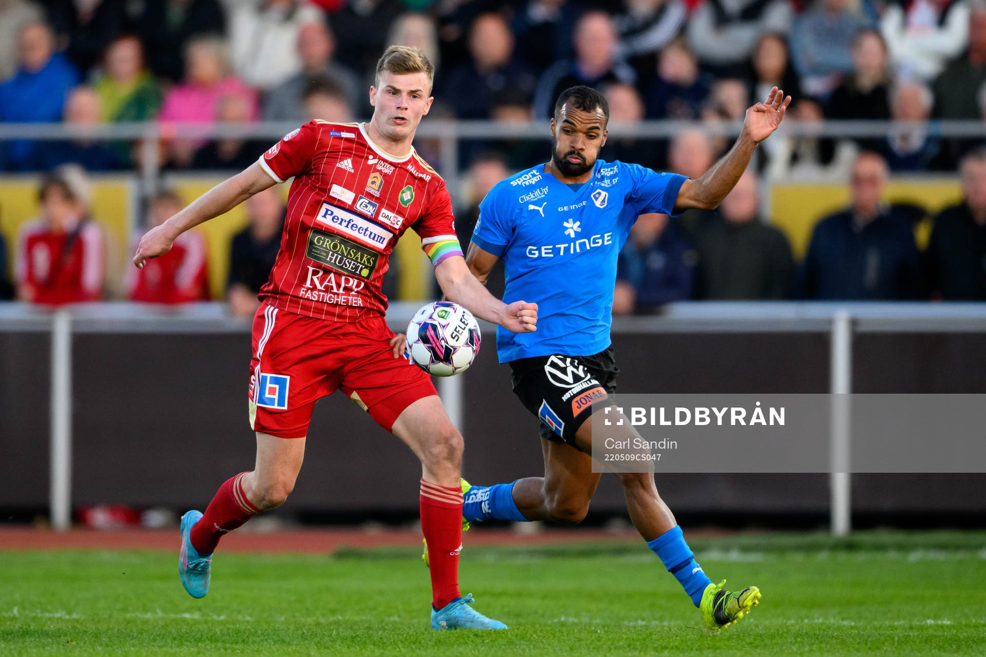 Skövdes Filip Schyberg och Halmstads Phil Ofosu-Ayeh