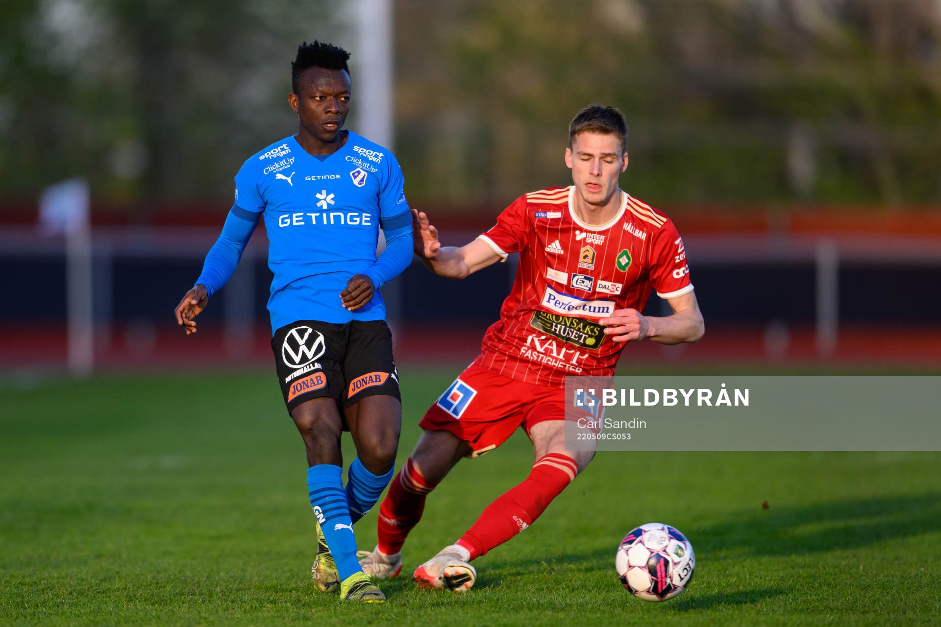 Halmstads Thomas Boakye och Skövdes Villiam Granath