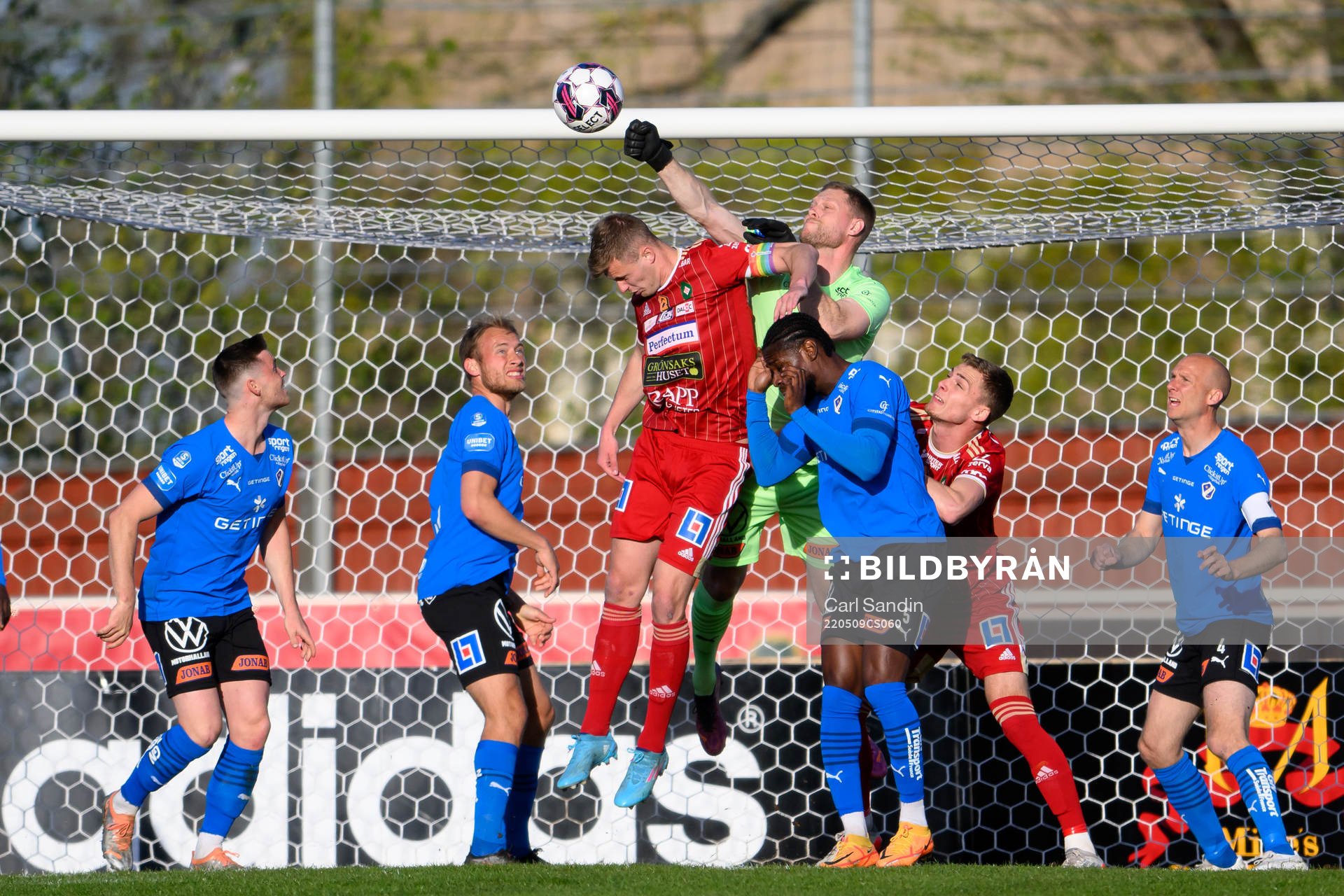 Halmstads målvakt Malkolm Nilsson Säfqvist