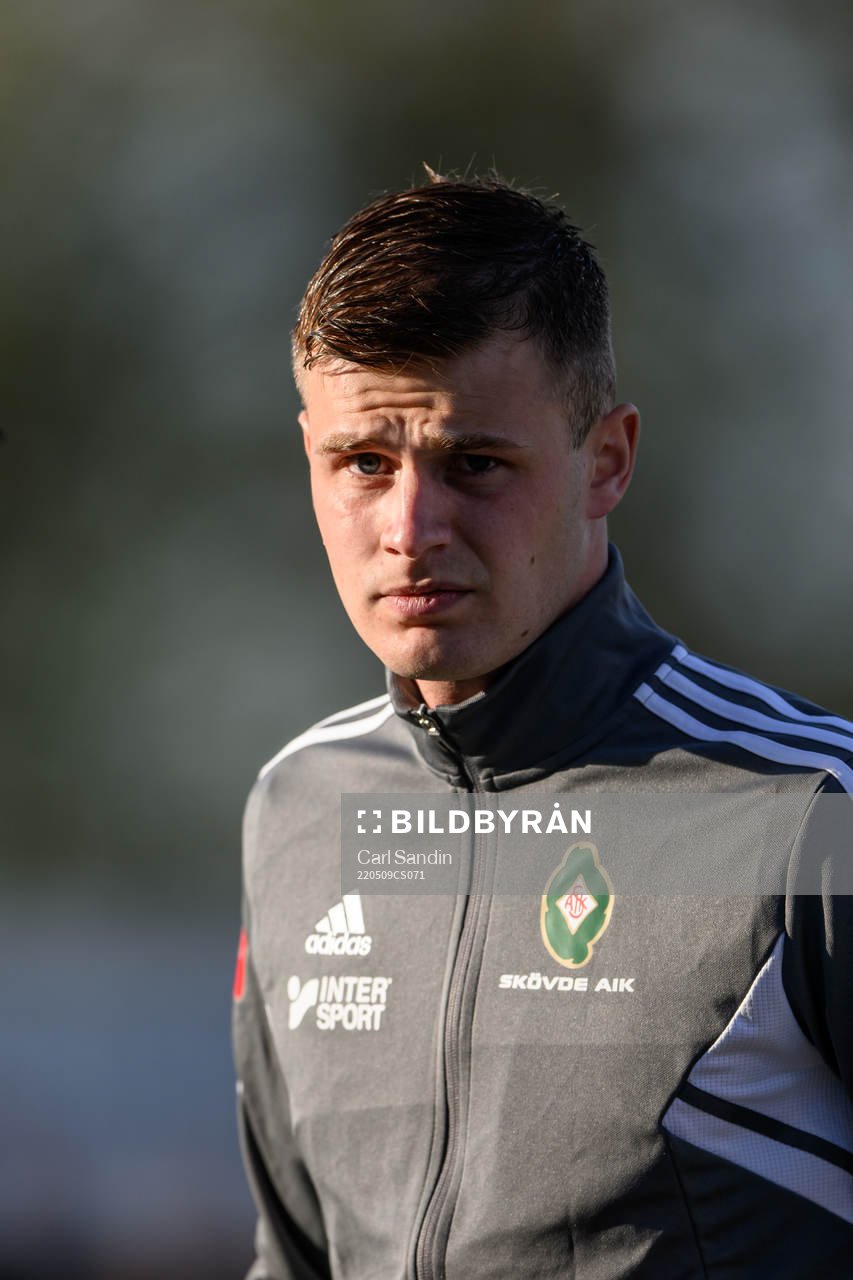 Skövdes Filip Schyberg vid lineup innan