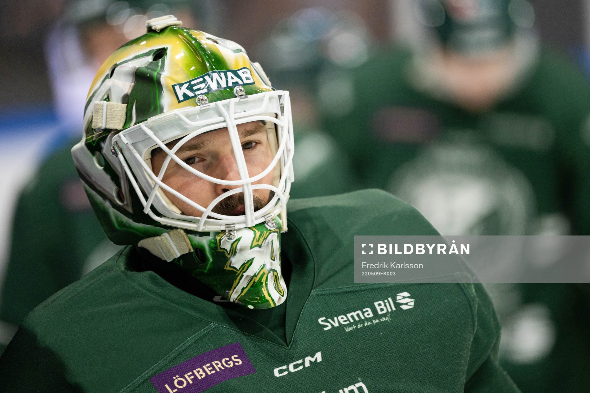 Färjestads målvakt Dominik Furch