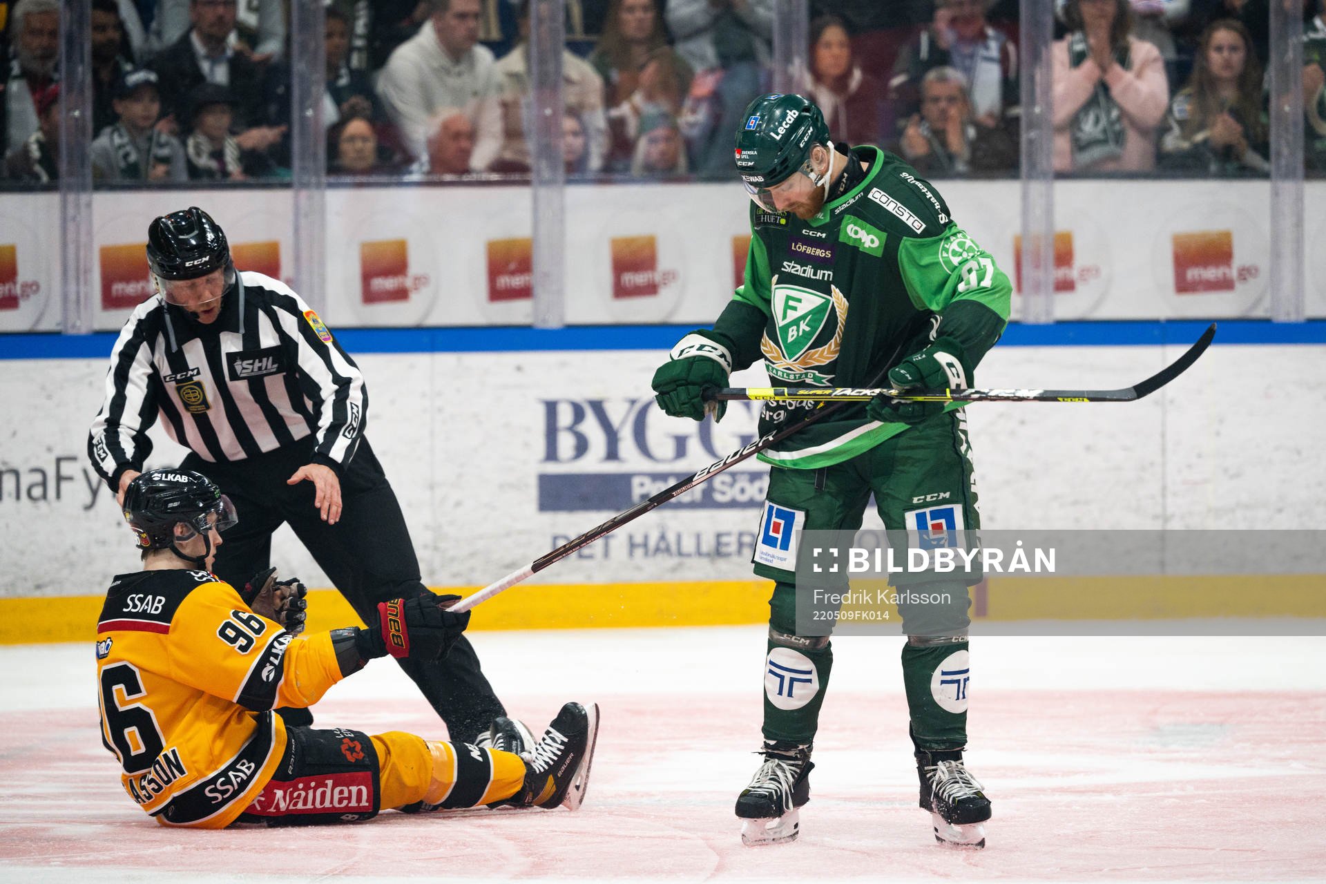 Luleås Pontus Andreasson och Färjestads Pontus Widerström