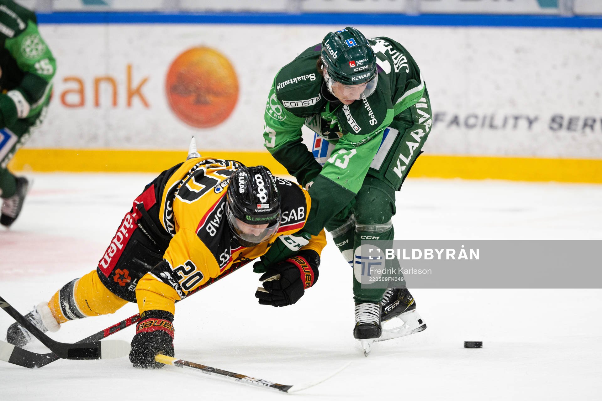 Luleås Jack Connolly och Färjestads Albert Johansson