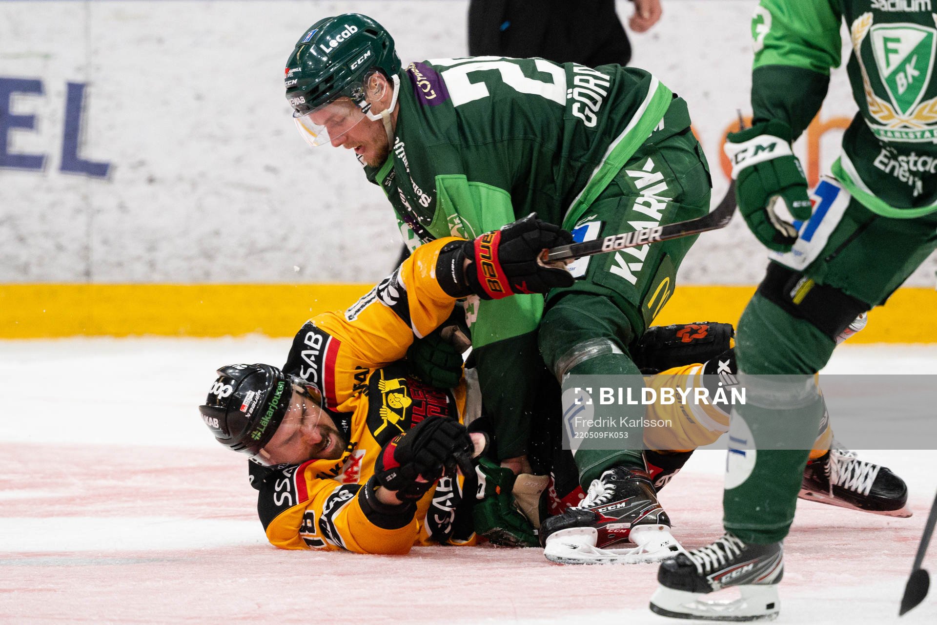 Luleås Sami Lepistö och Färjestads Mattias Göransson