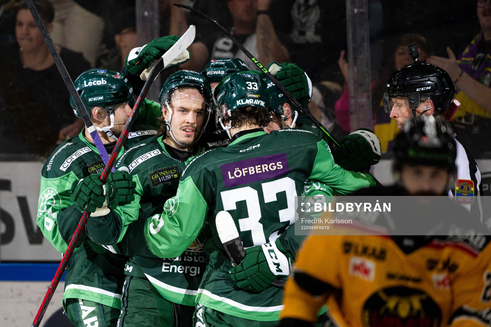 Färjestads Joakim Nygård jublar