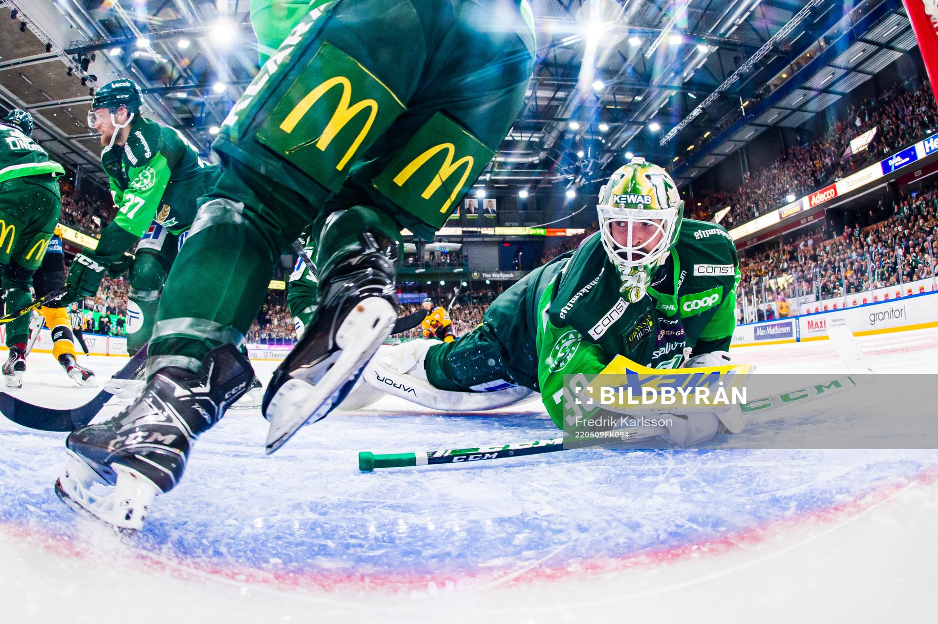 Färjestads målvakt Dominik Furch