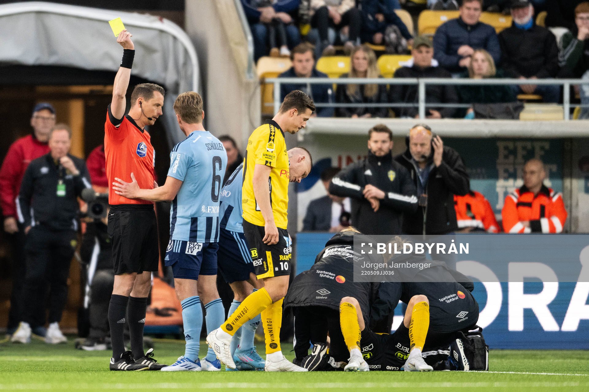 Djurgårdens Rasmus Schüller varnas