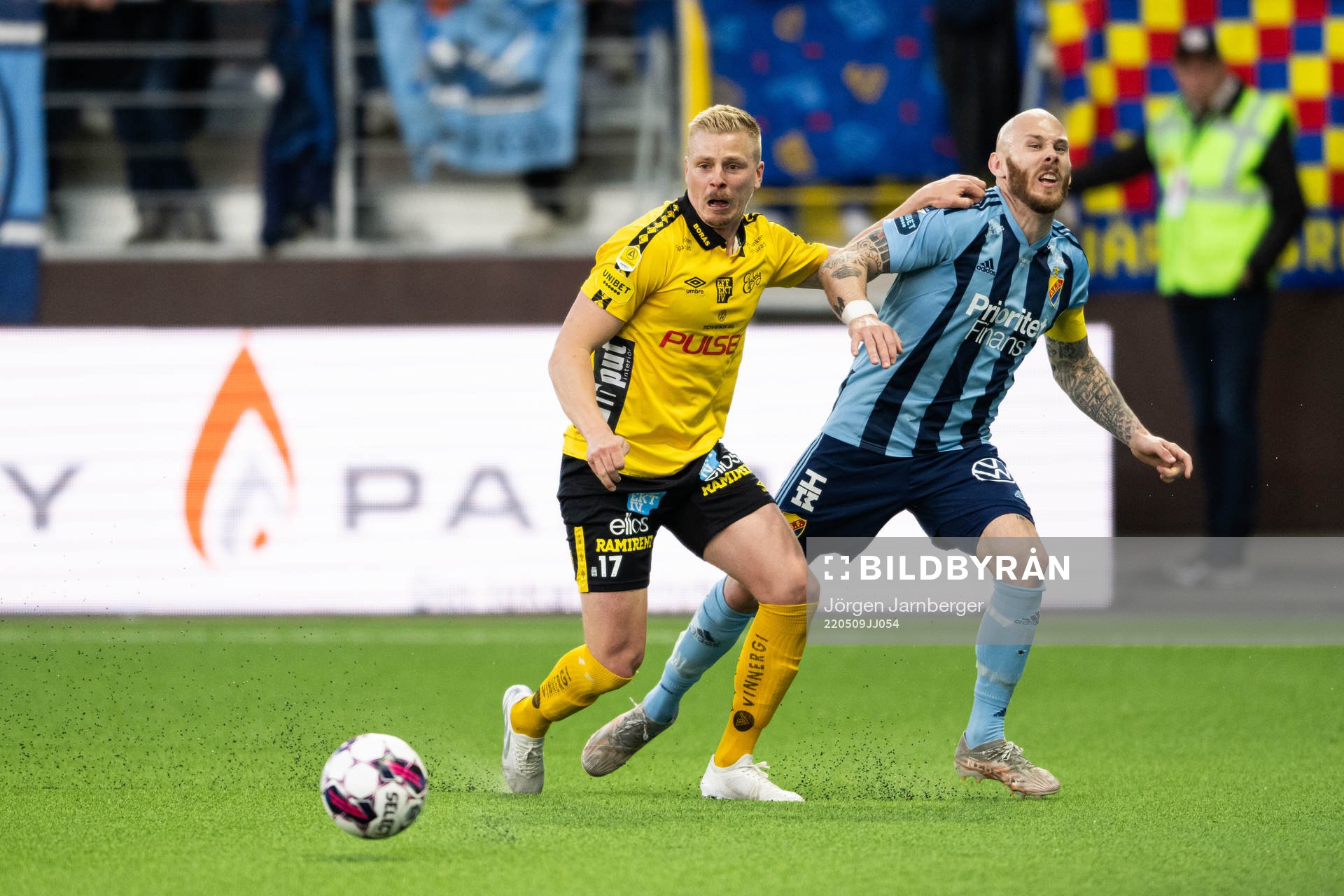 Elfsborgs Per Frick och Djurgårdens Magnus Eriksson
