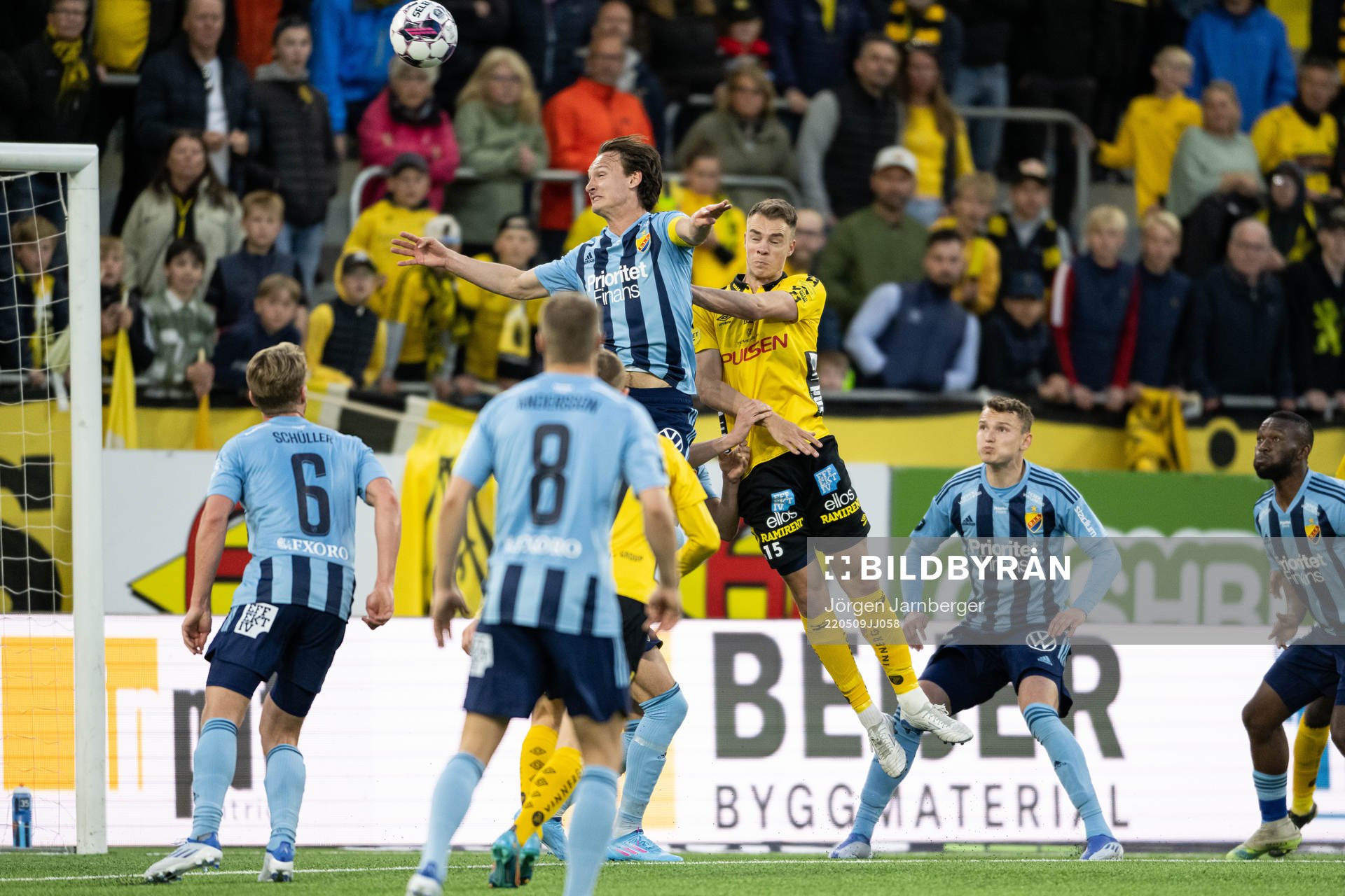 Djurgårdens Hjalmar Ekdal och Elfsborgs Leo Väisänen