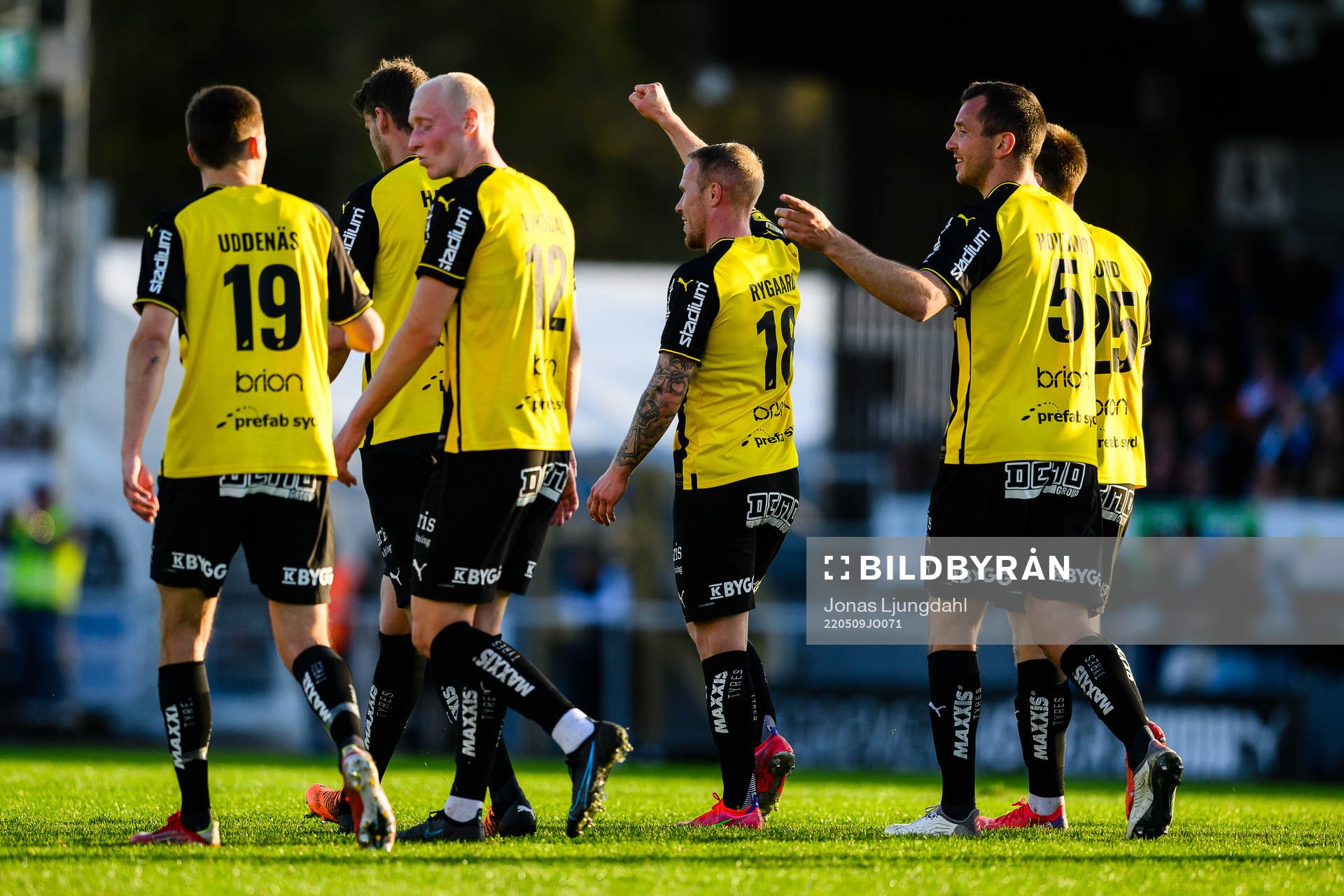 Häckens Mikkel Rygaard Jensen jublar