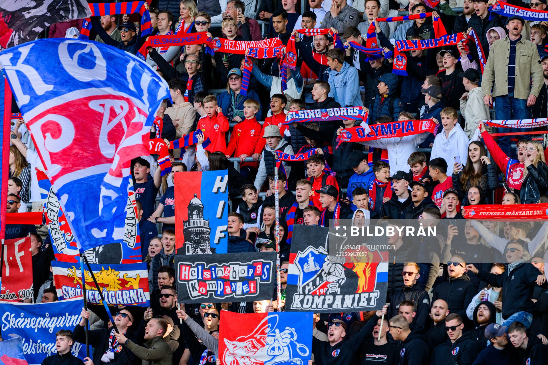 under fotbollsmatchen i Allsvenskan mellan Helsingborg och