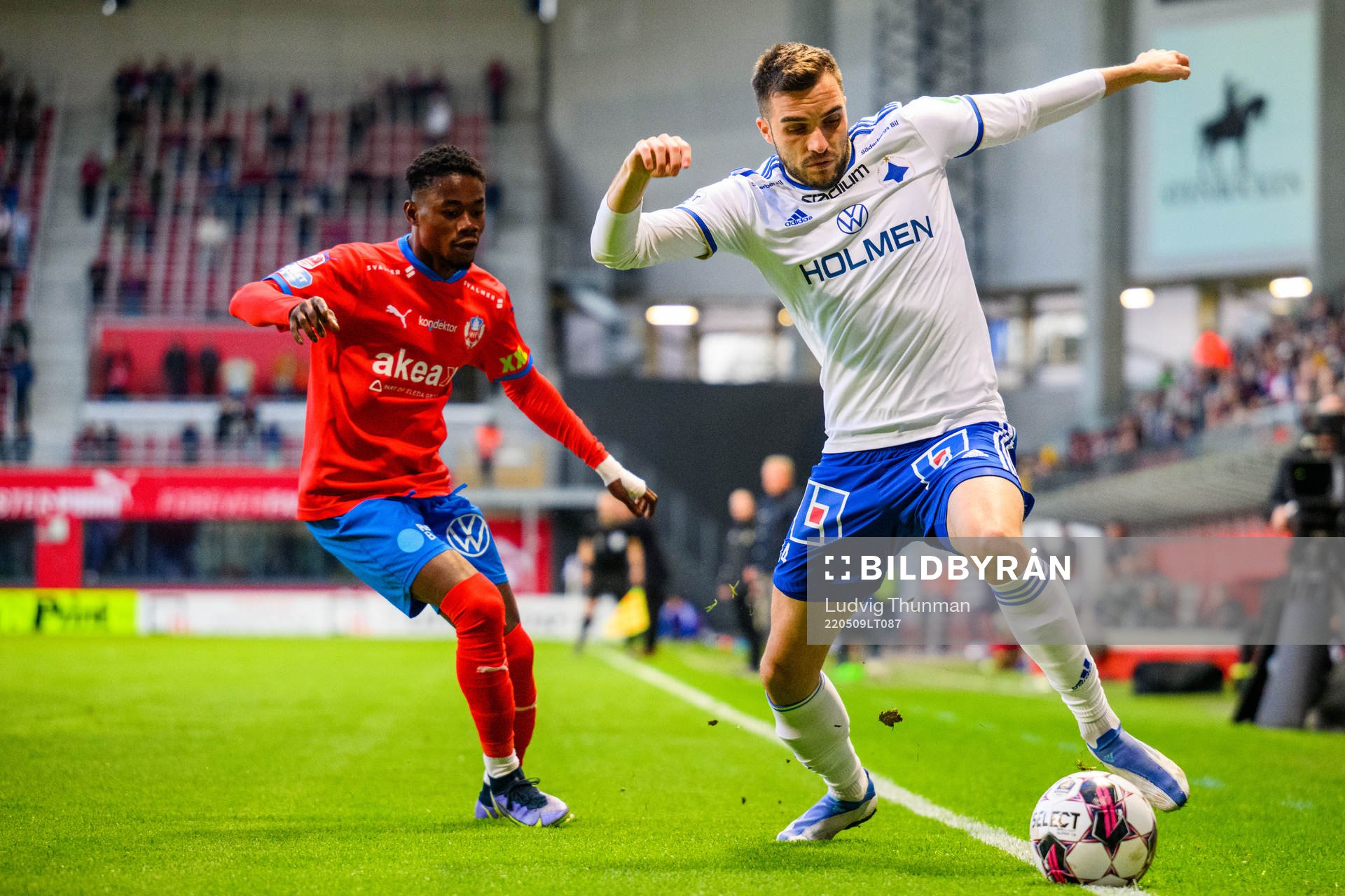 Helsingborgs Benjamin Acquah och IFK Norrköpings Egzon