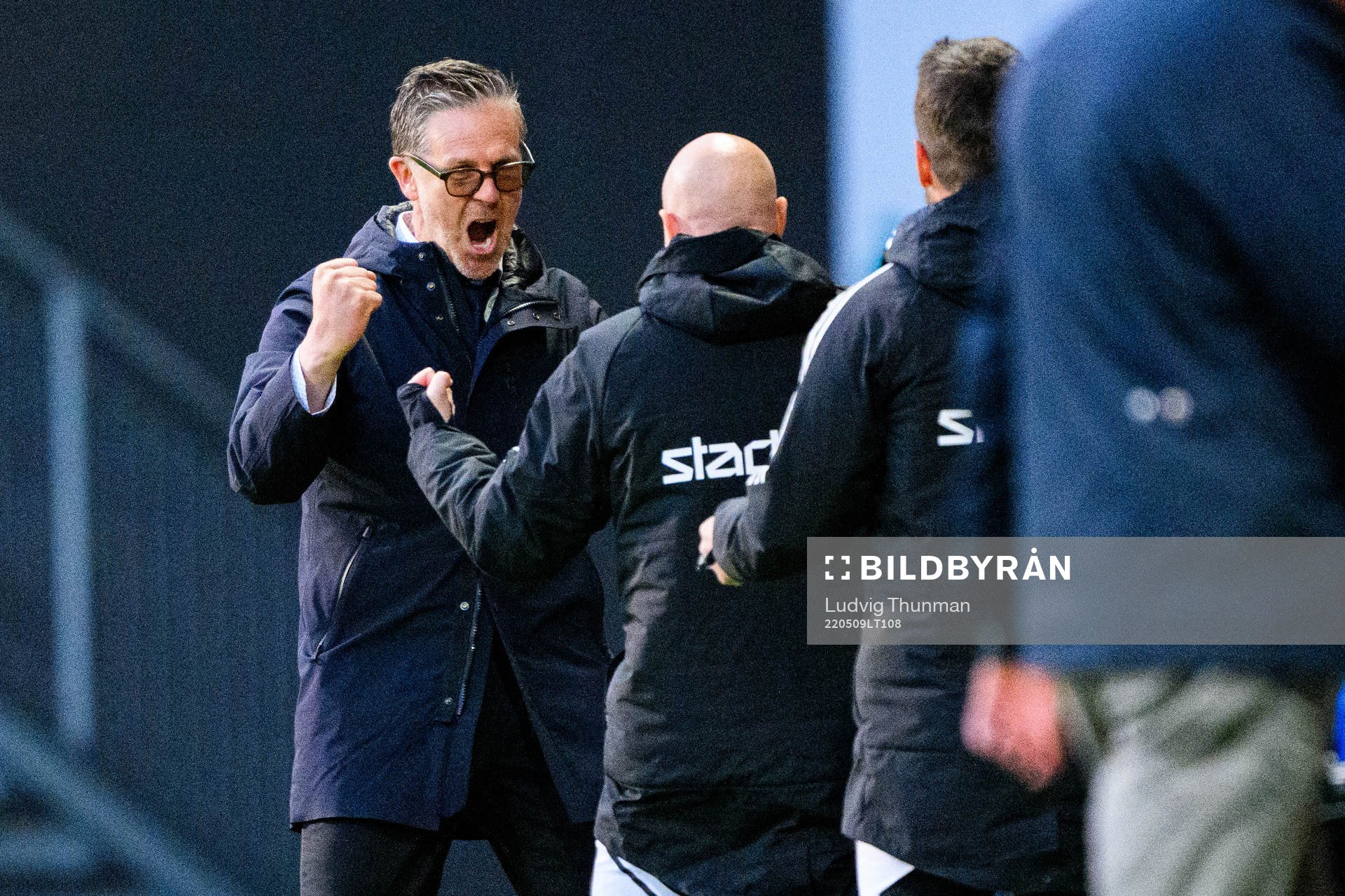 IFK Norrköpings tränare Rikard Norling jublar