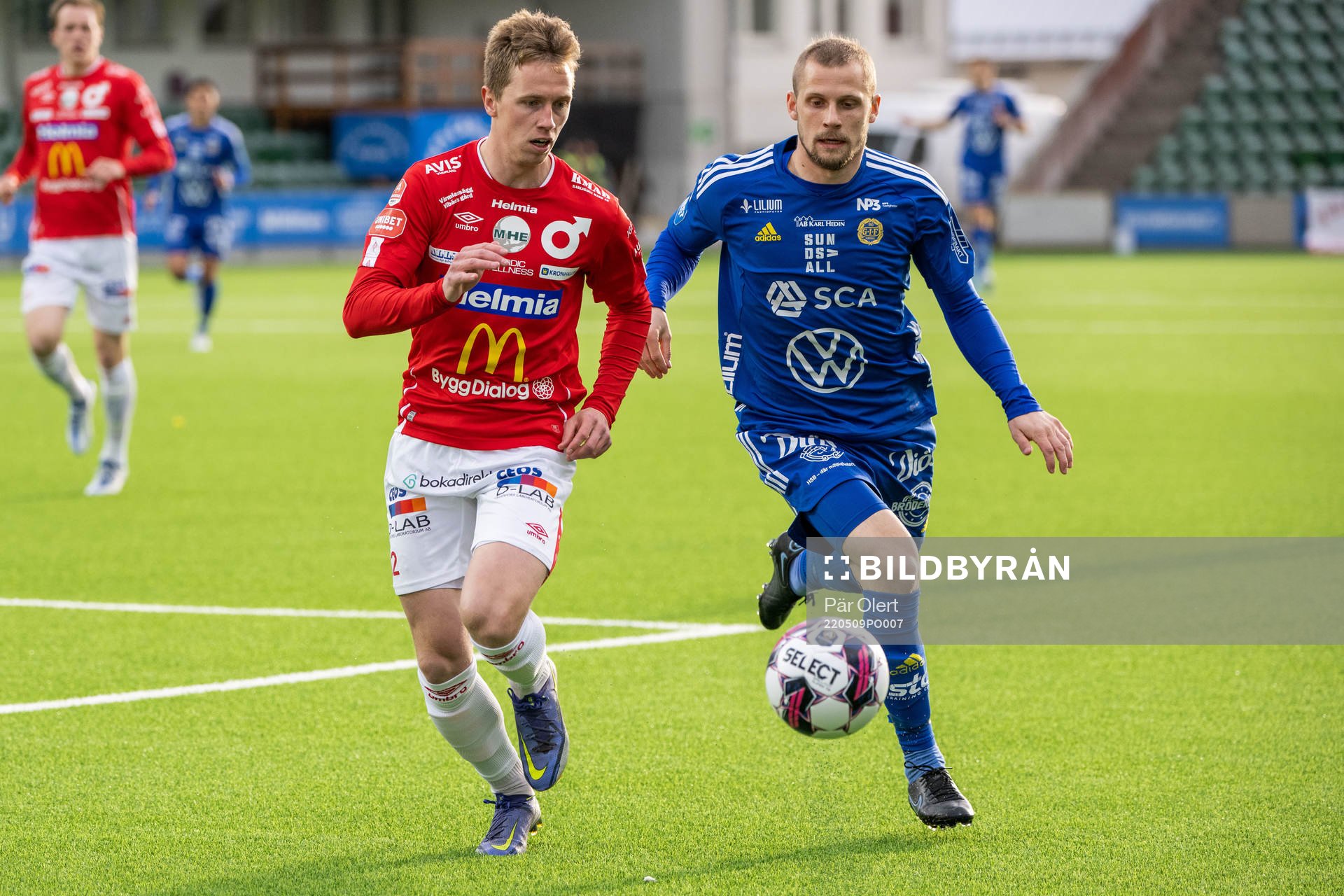 Degerfors Erik Lindell och Sundsvalls Erik Andersson