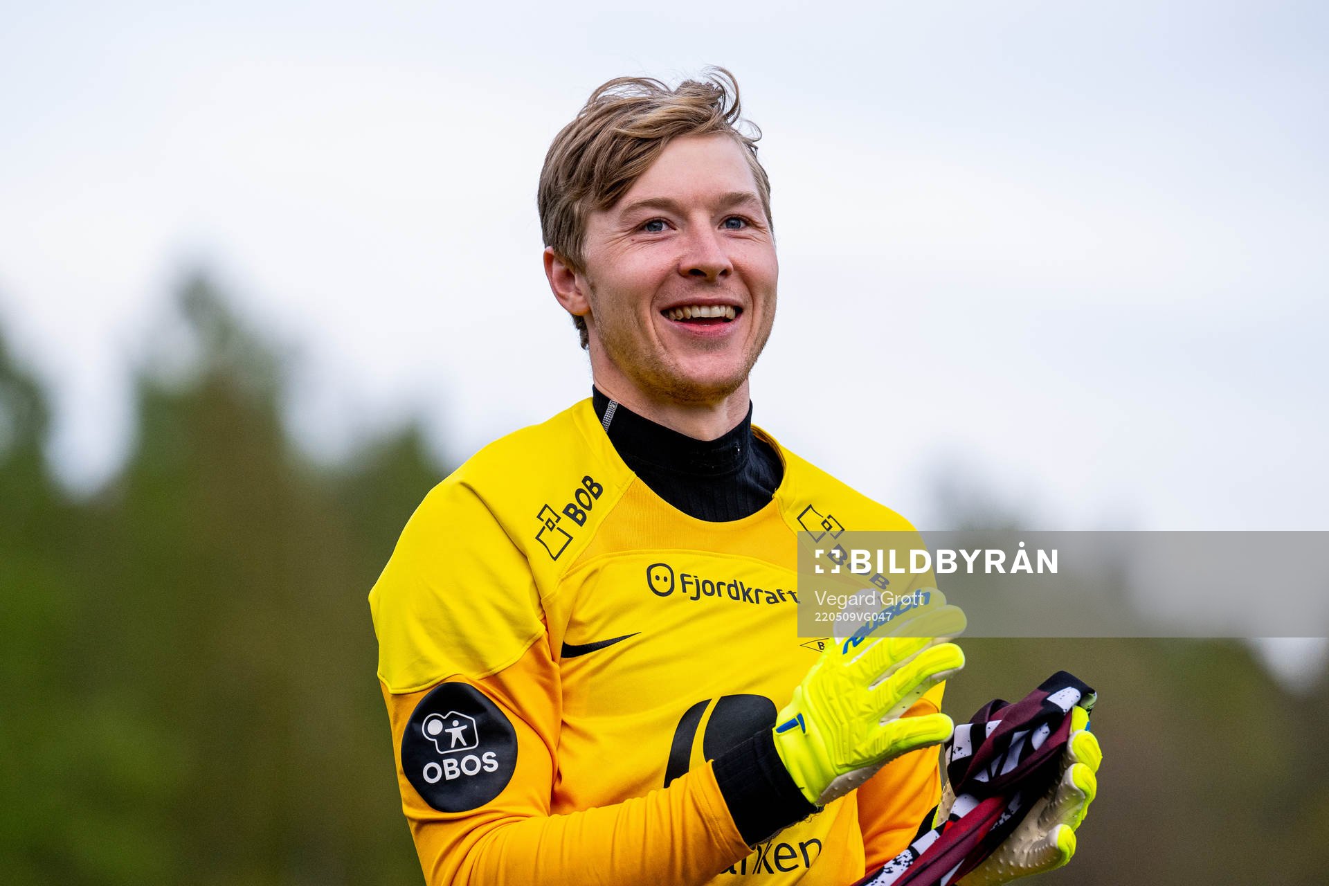 Goalkeeper Mathias Dyngeland of Brann