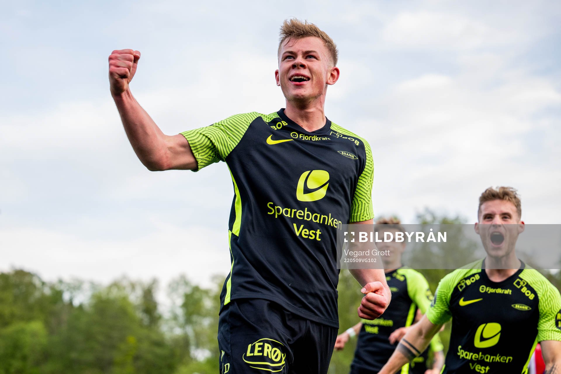 Aune Selland Heggebø of Brann celebrates
