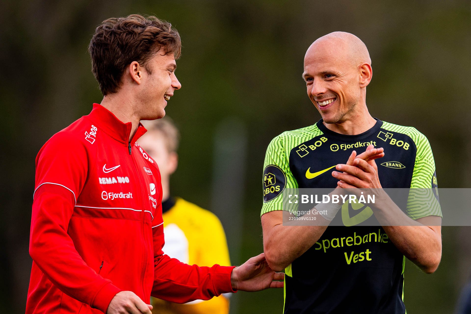 Felix Horn Myhre and Ruben Kristiansen of Brann