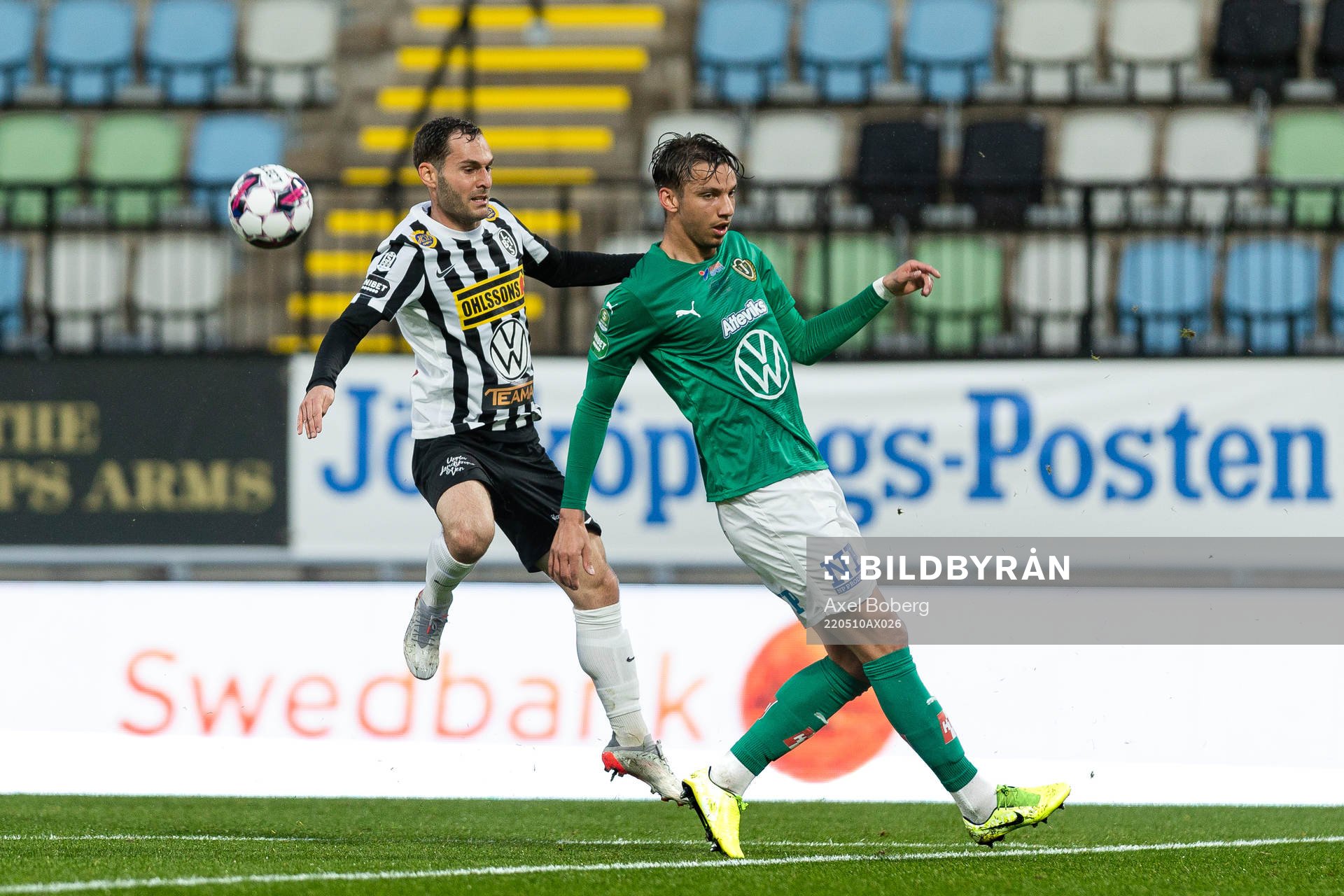 Landskronas Alexander Tkacz och Jönköpings Kevin Rodeblad