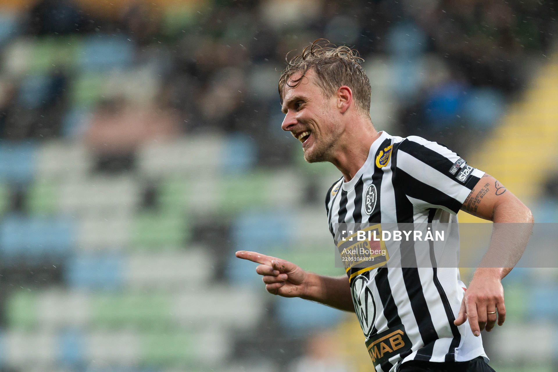 Landskronas Linus R Olsson jublar