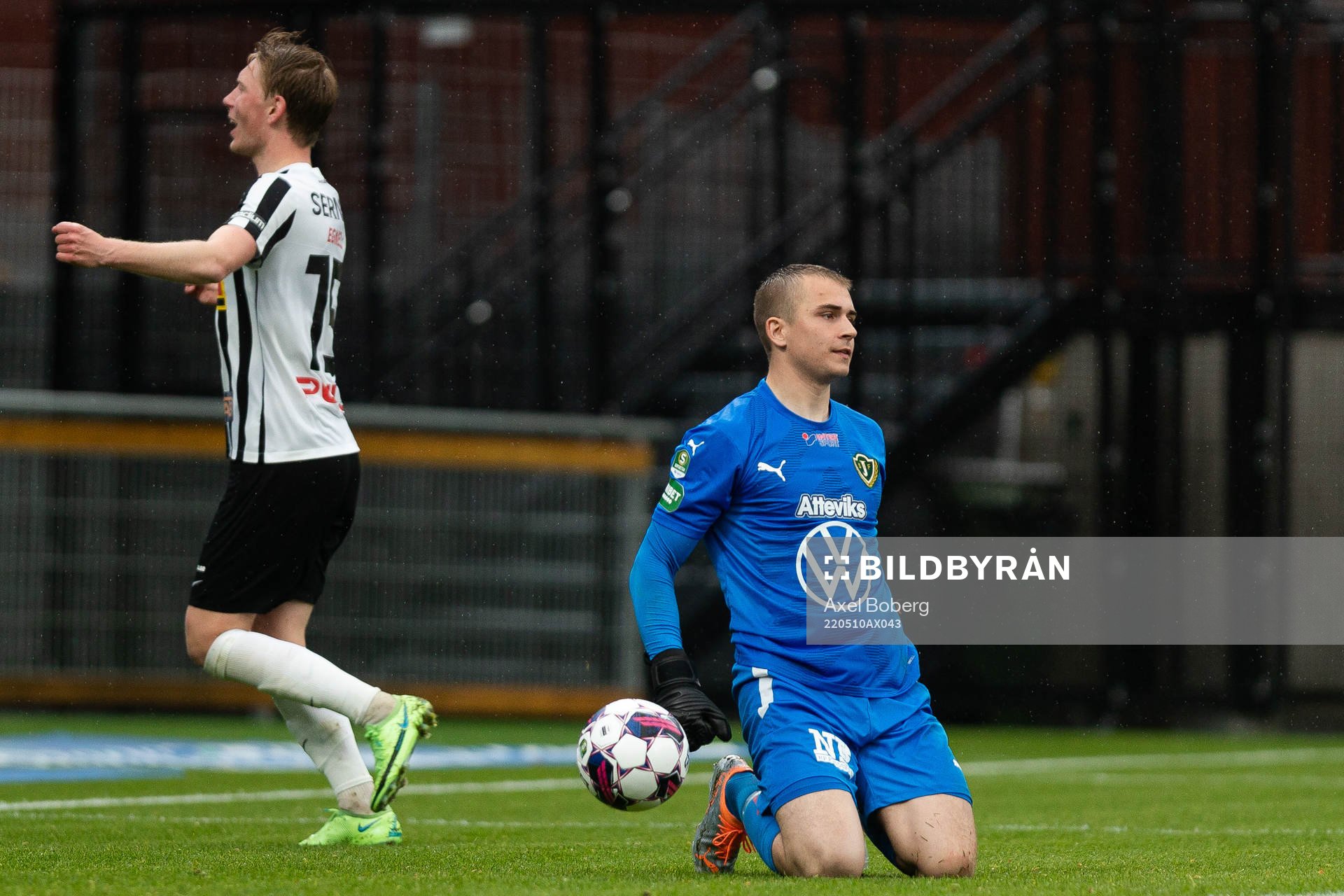 Jönköpings målvakt Felix jakobsson deppar