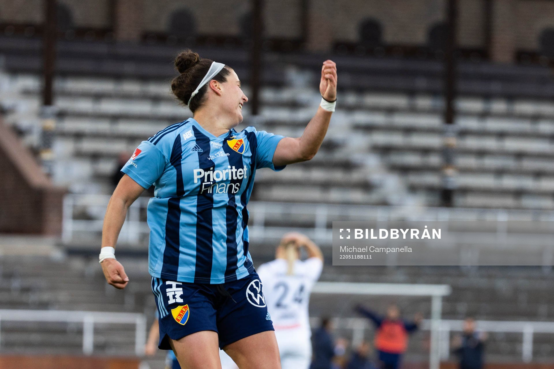 Djurgårdens Hayley Dowd jublar