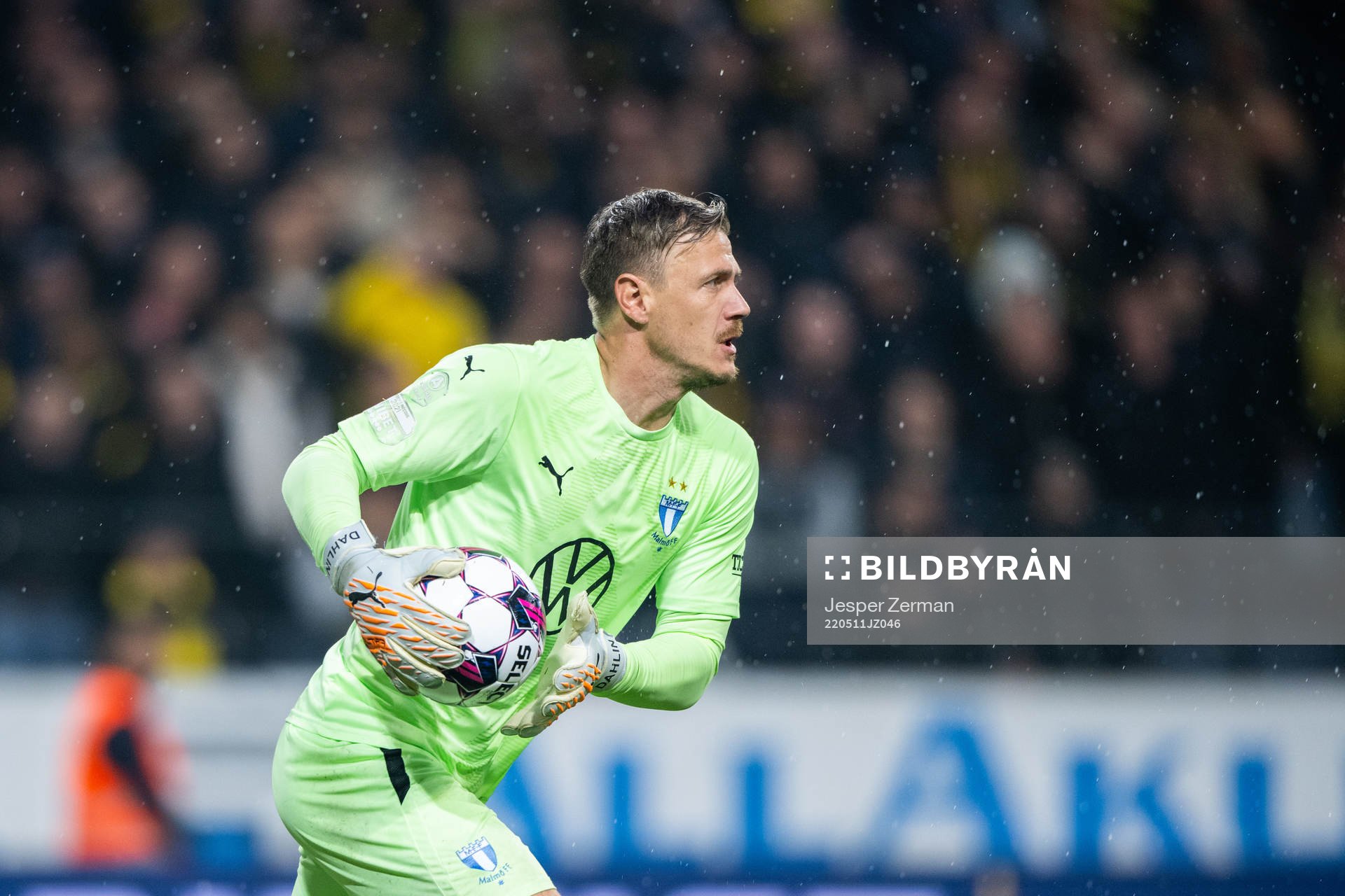 Malmö FFs målvakt Johan Dahlin