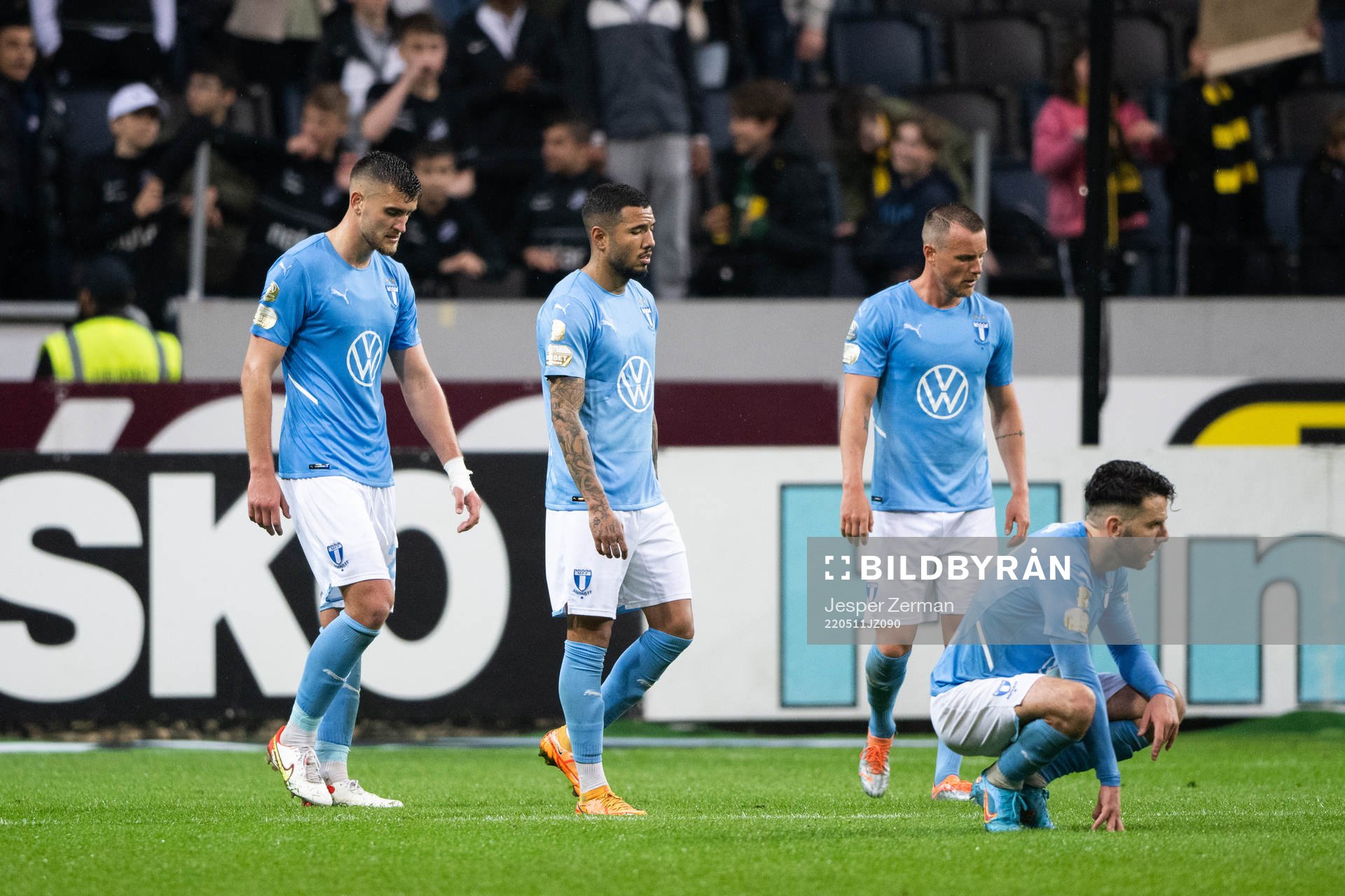 Malmö FFs Matej Chalus, Sergio Pena, Eric Larsson och