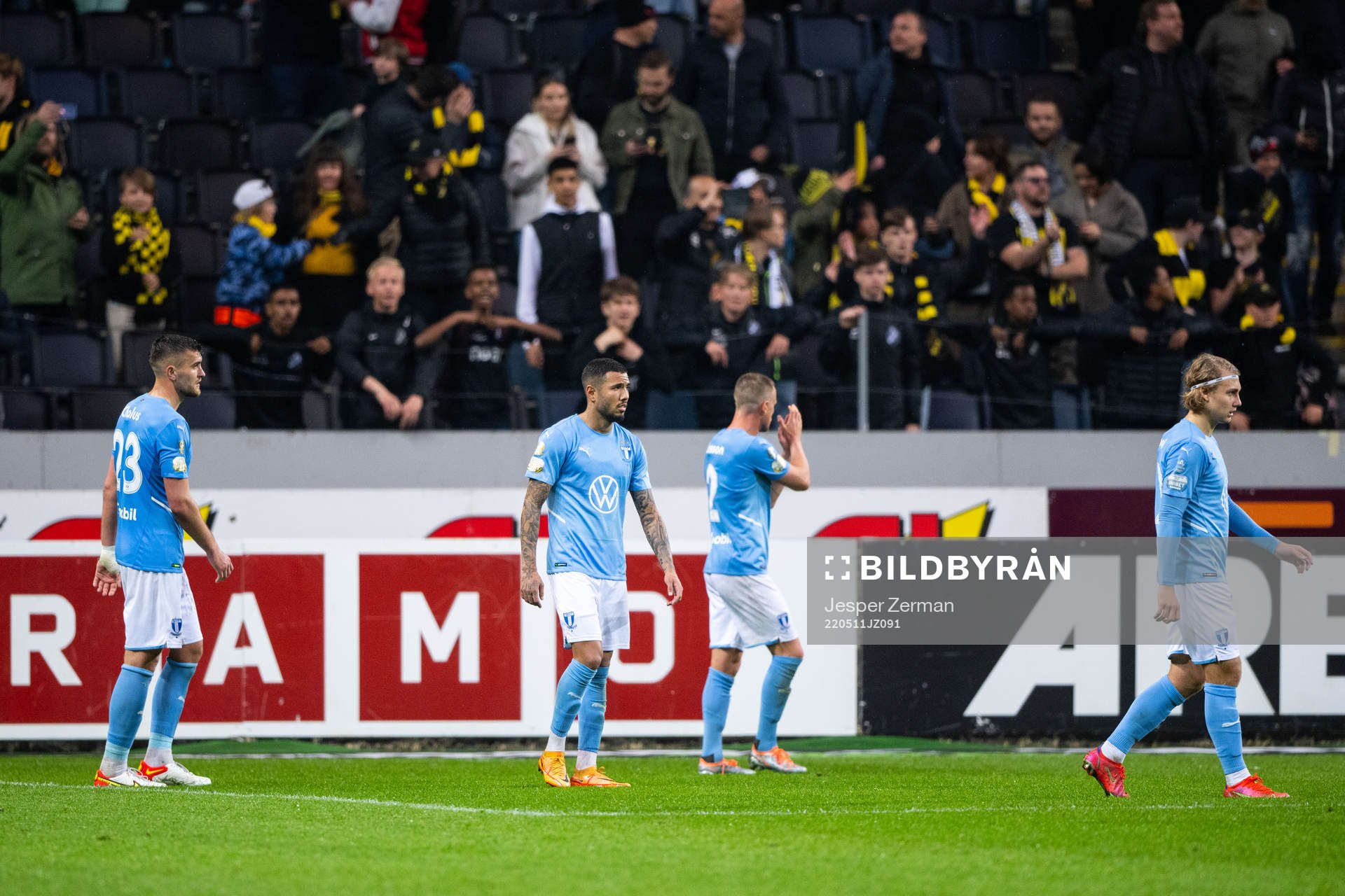 Malmö FFs Matej Chalus, Sergio Pena, Eric Larsson och