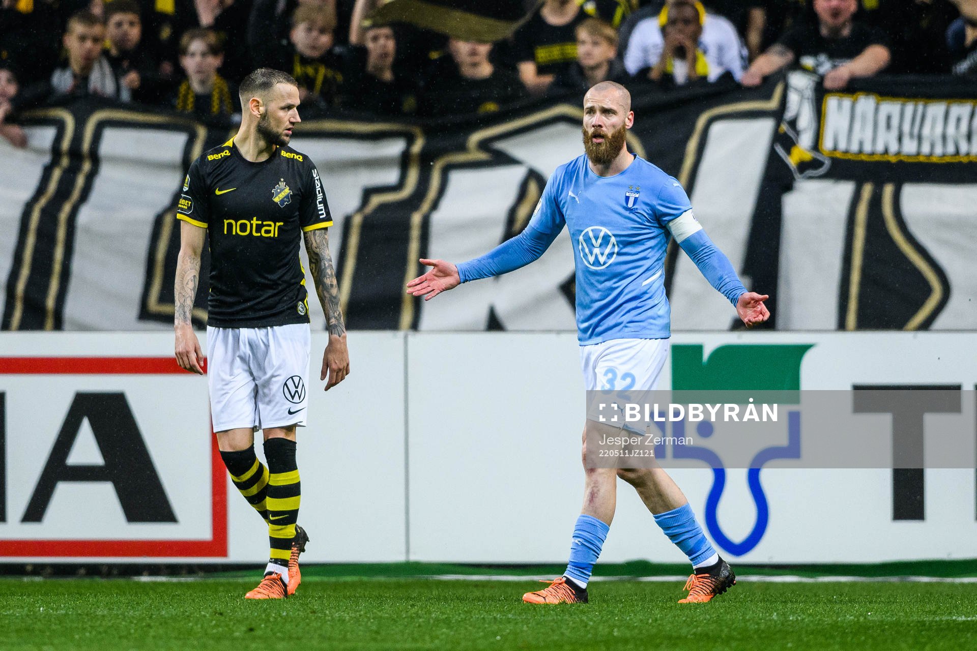 s Alexander Milosevic och Malmö FFs Jo Inge Berget