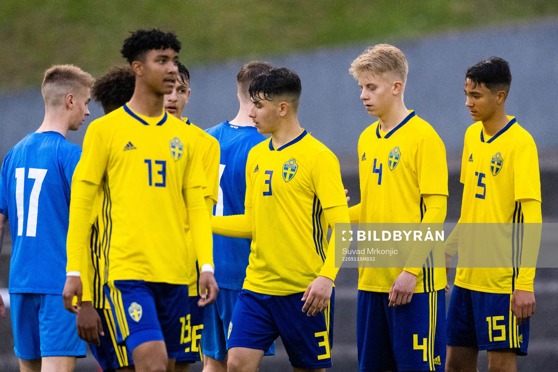 Sveriges Jayson Ezeb, Simeon Jovanovski, Måns Petersson,
