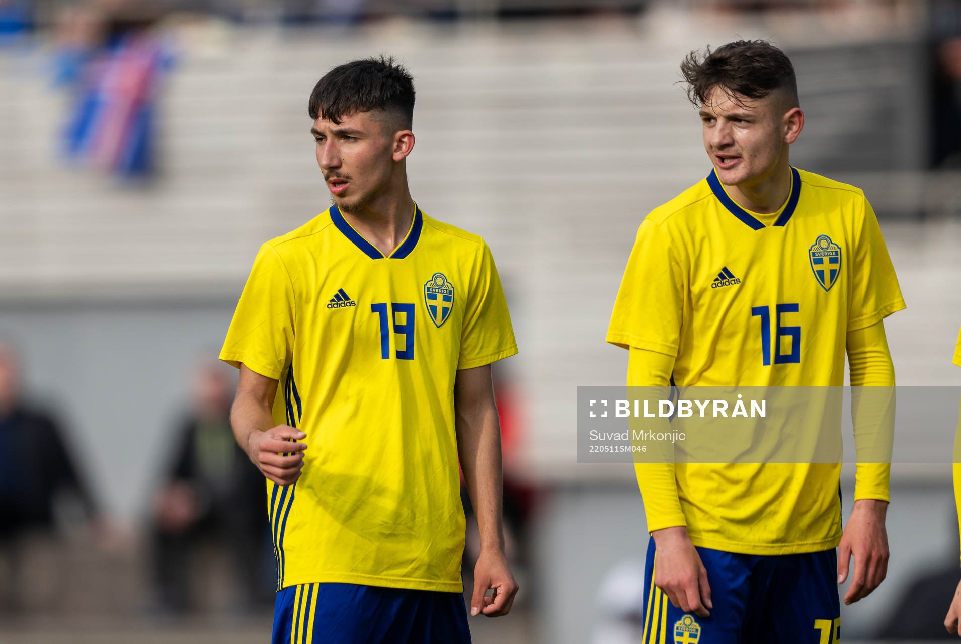Sveriges Alexandru Ghita och Allen Smajic