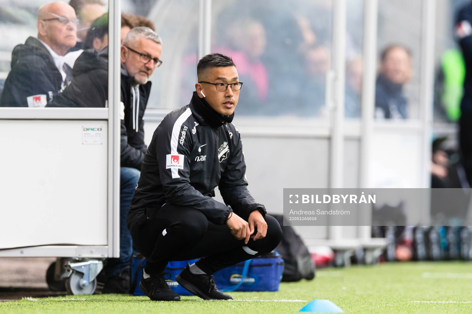 s tränare Jesper Björk och tränare Nebojsa Novakovic