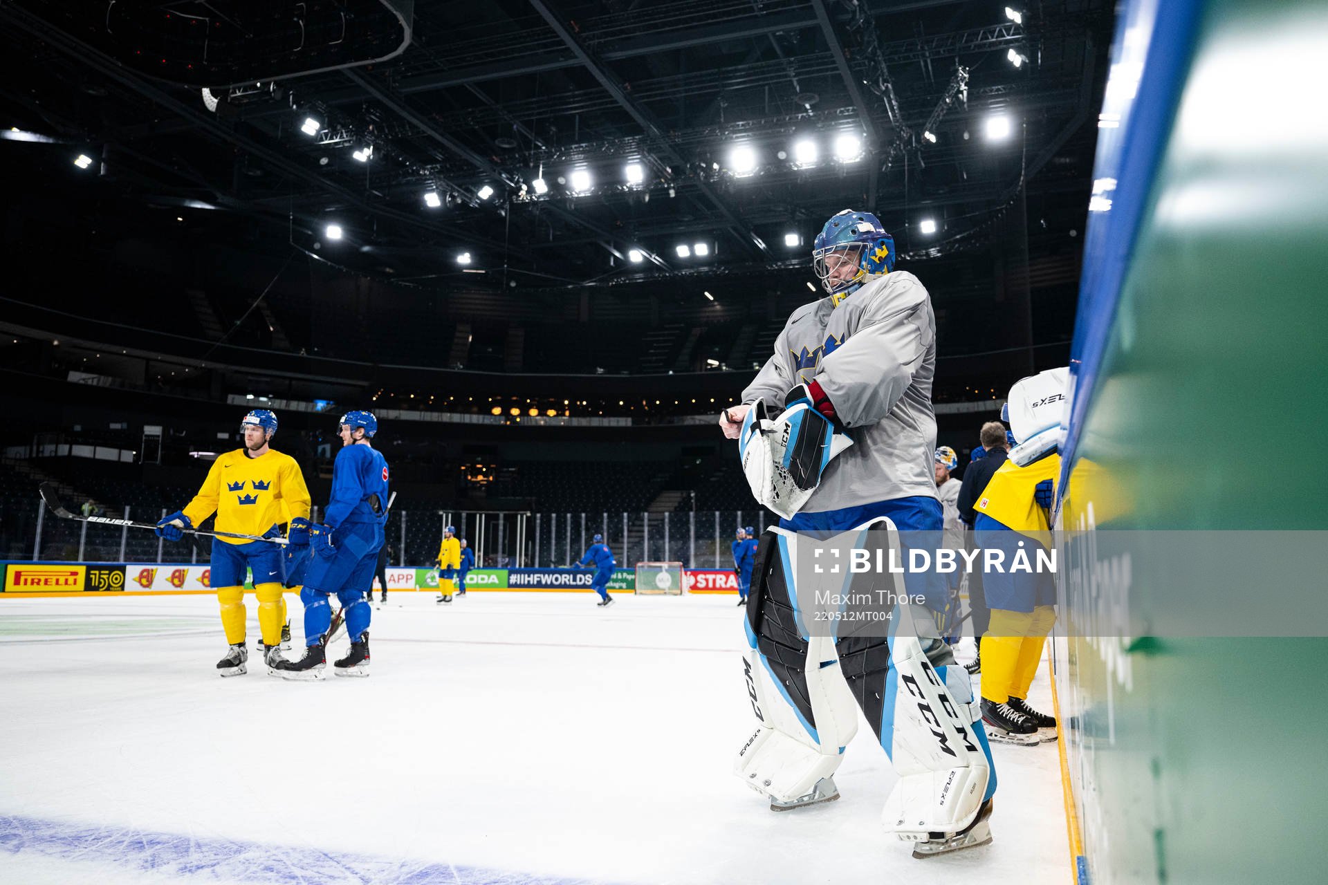 Goaltender Oscar Dansk
