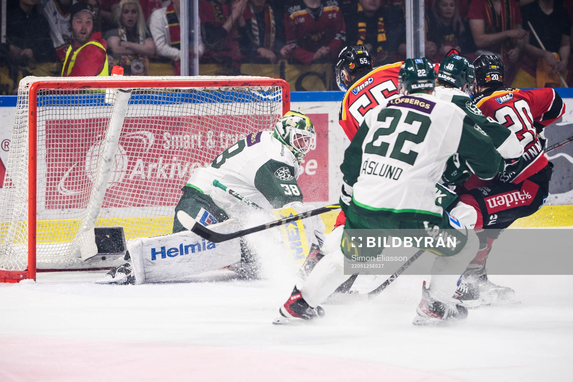 Färjestads målvakt Dominik Furch