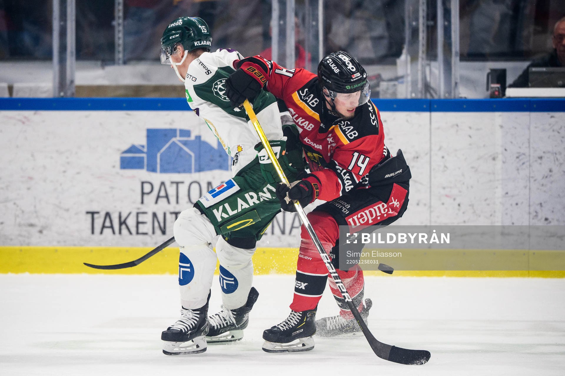 Färjestads Gustav Rydahl och Luleås Jonas Berglund