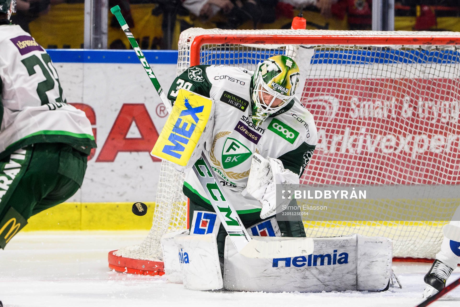 Färjestads målvakt Dominik Furch