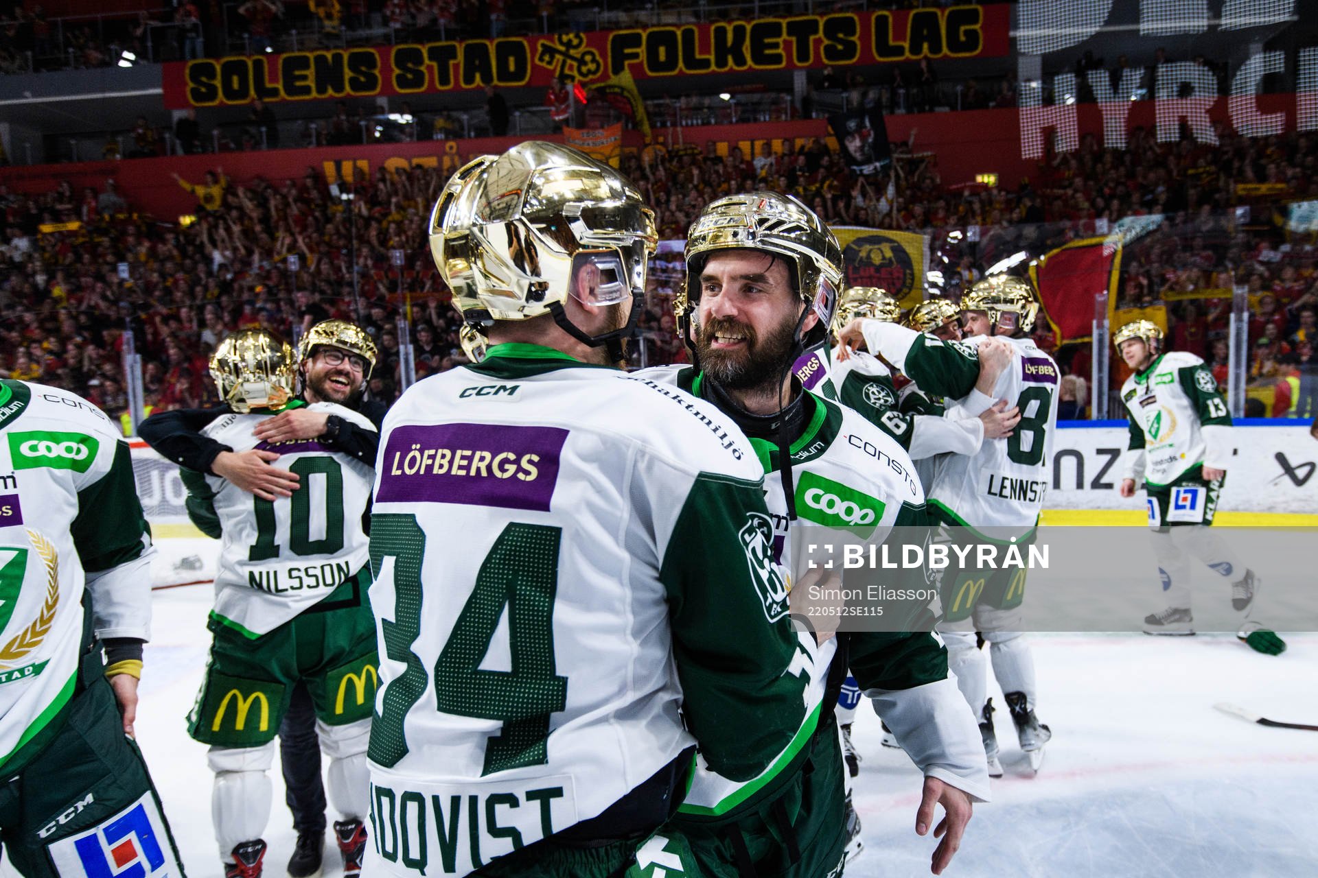 Färjestads Martin Johansson jublar