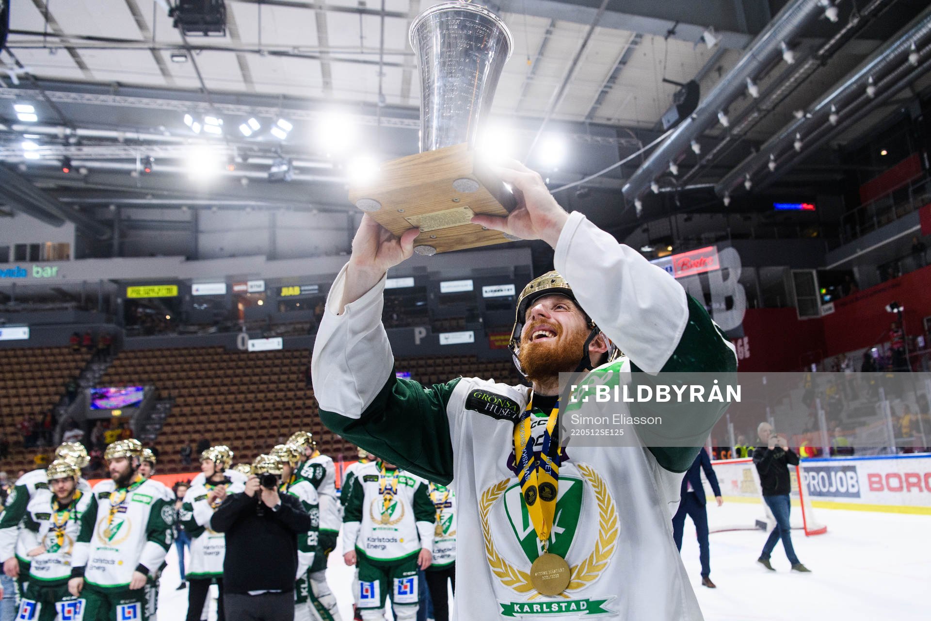 Färjestads Pontus Widerström jublar med LeMat