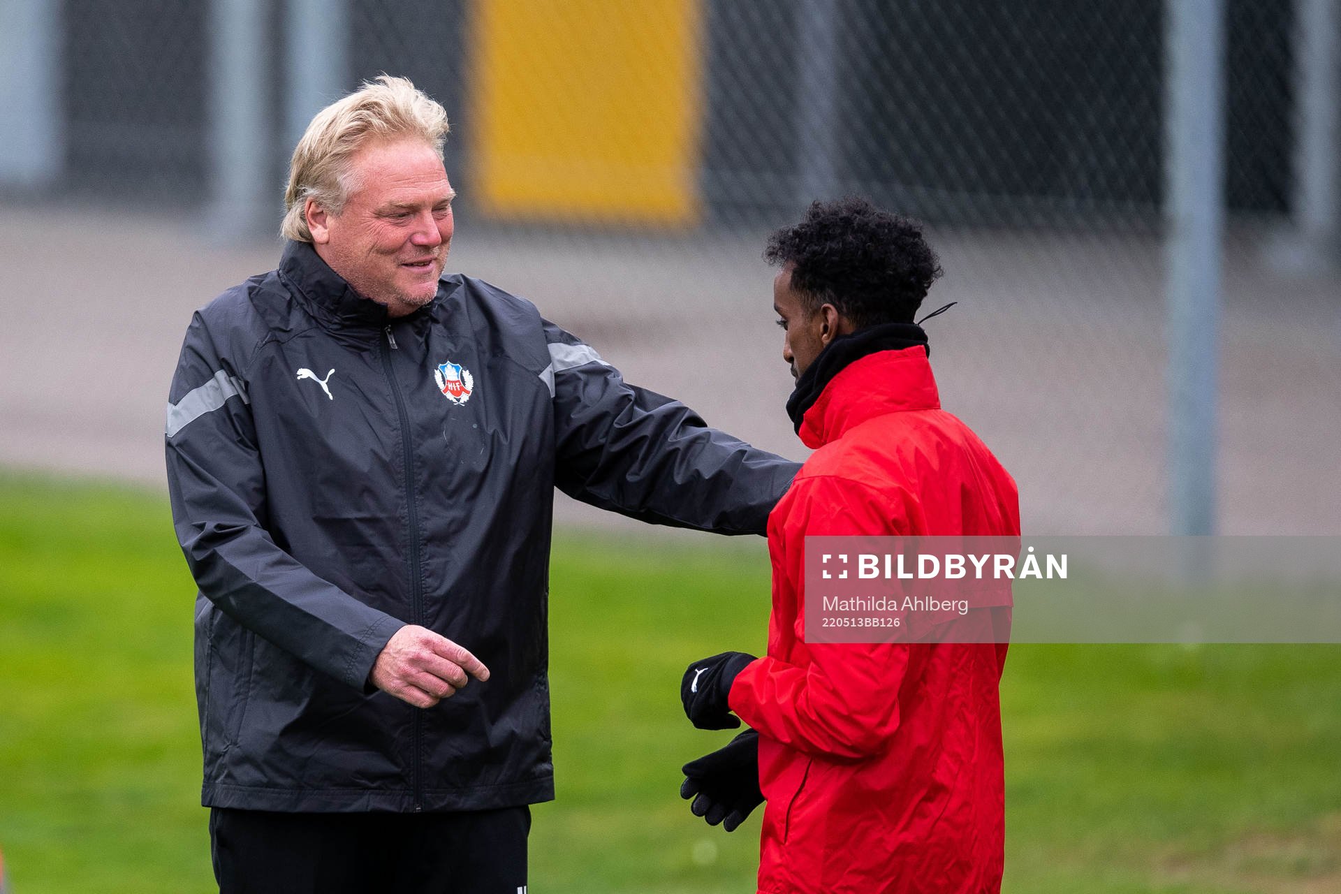 Tränare Jörgen Lennartsson och Taha Ali