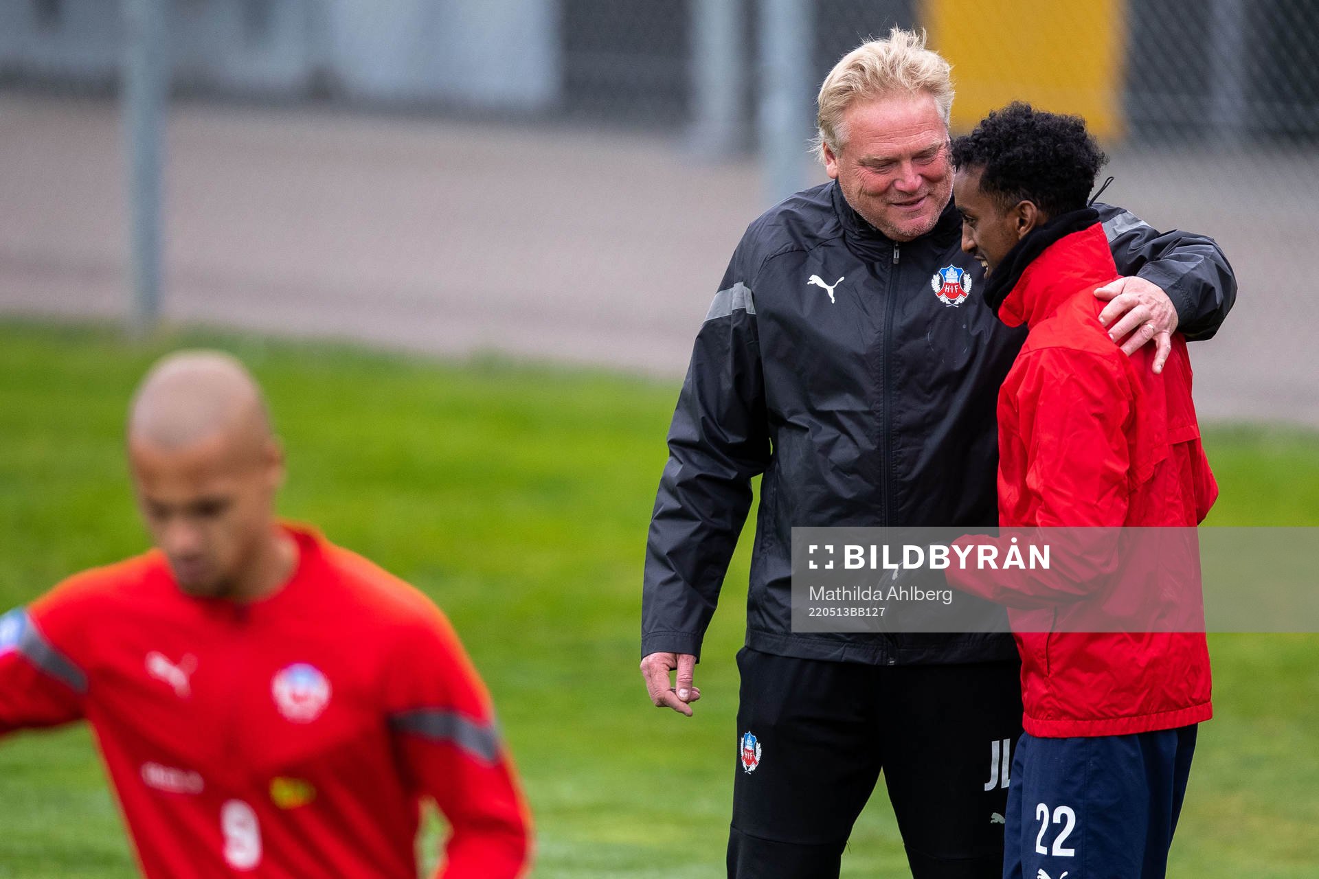 Tränare Jörgen Lennartsson och Taha Ali