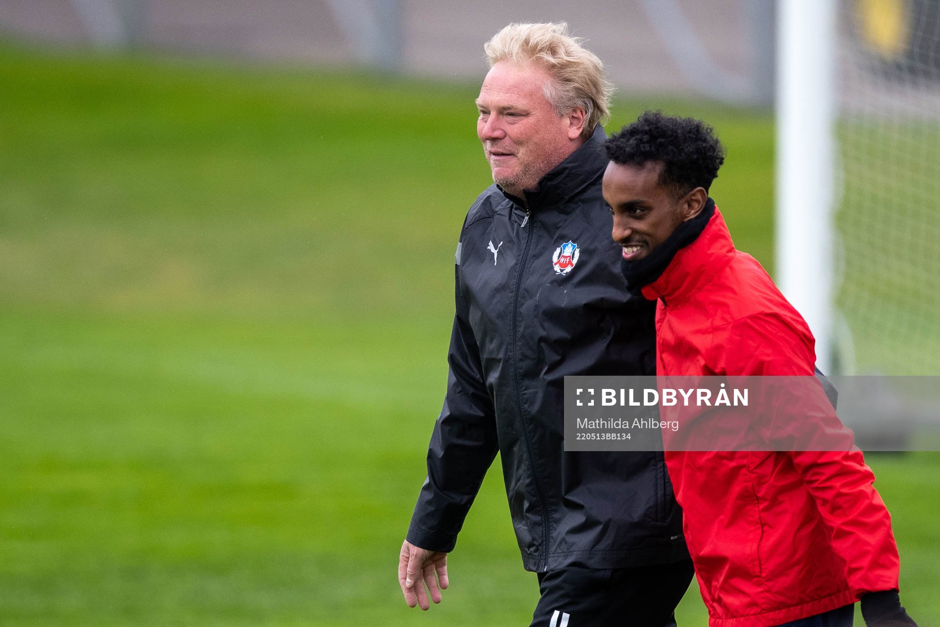 Tränare Jörgen Lennartsson och Taha Ali
