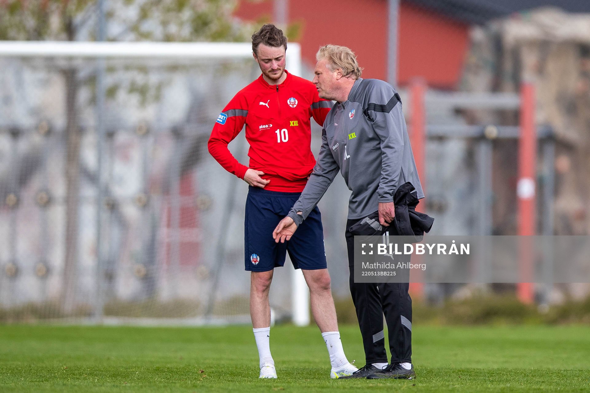 Rasmus Jönsson och tränare Jörgen Lennartsson