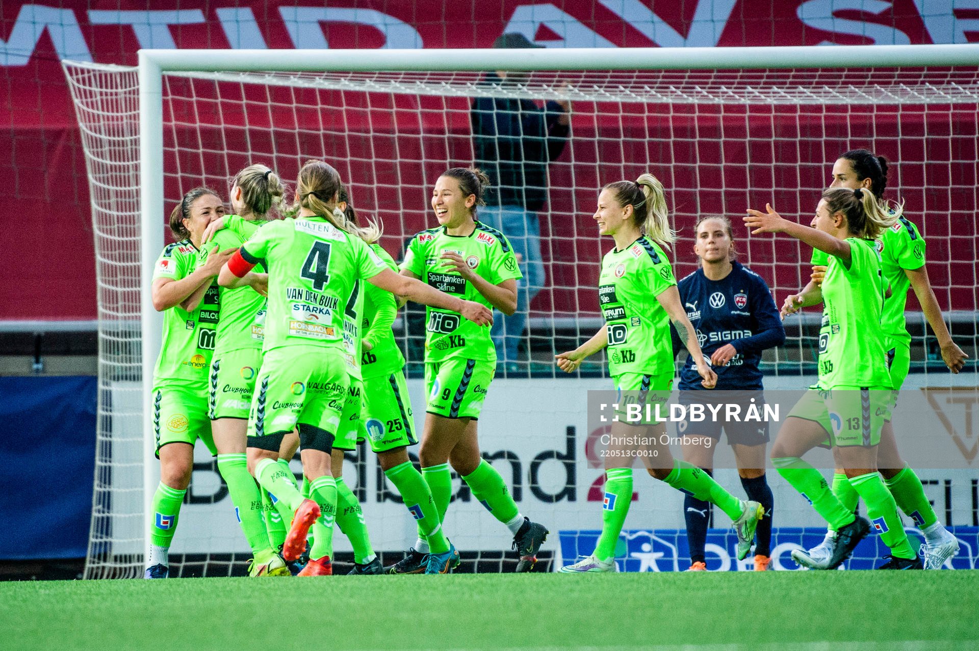 Kristianstads spelare jublar