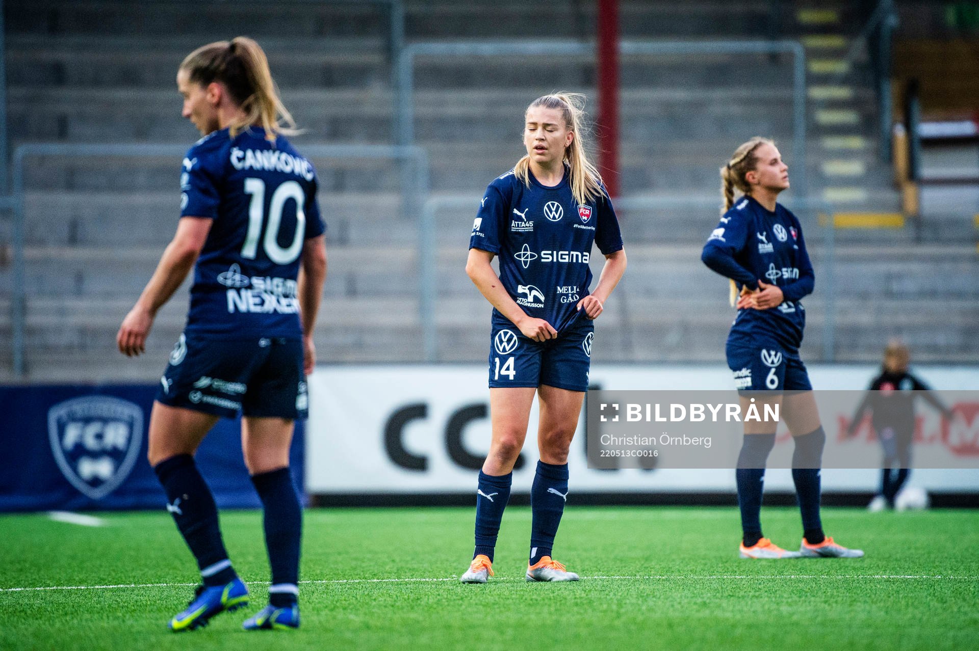 Rosengårds Jelena Cankovic, Charlotte Grant och Ria Noora