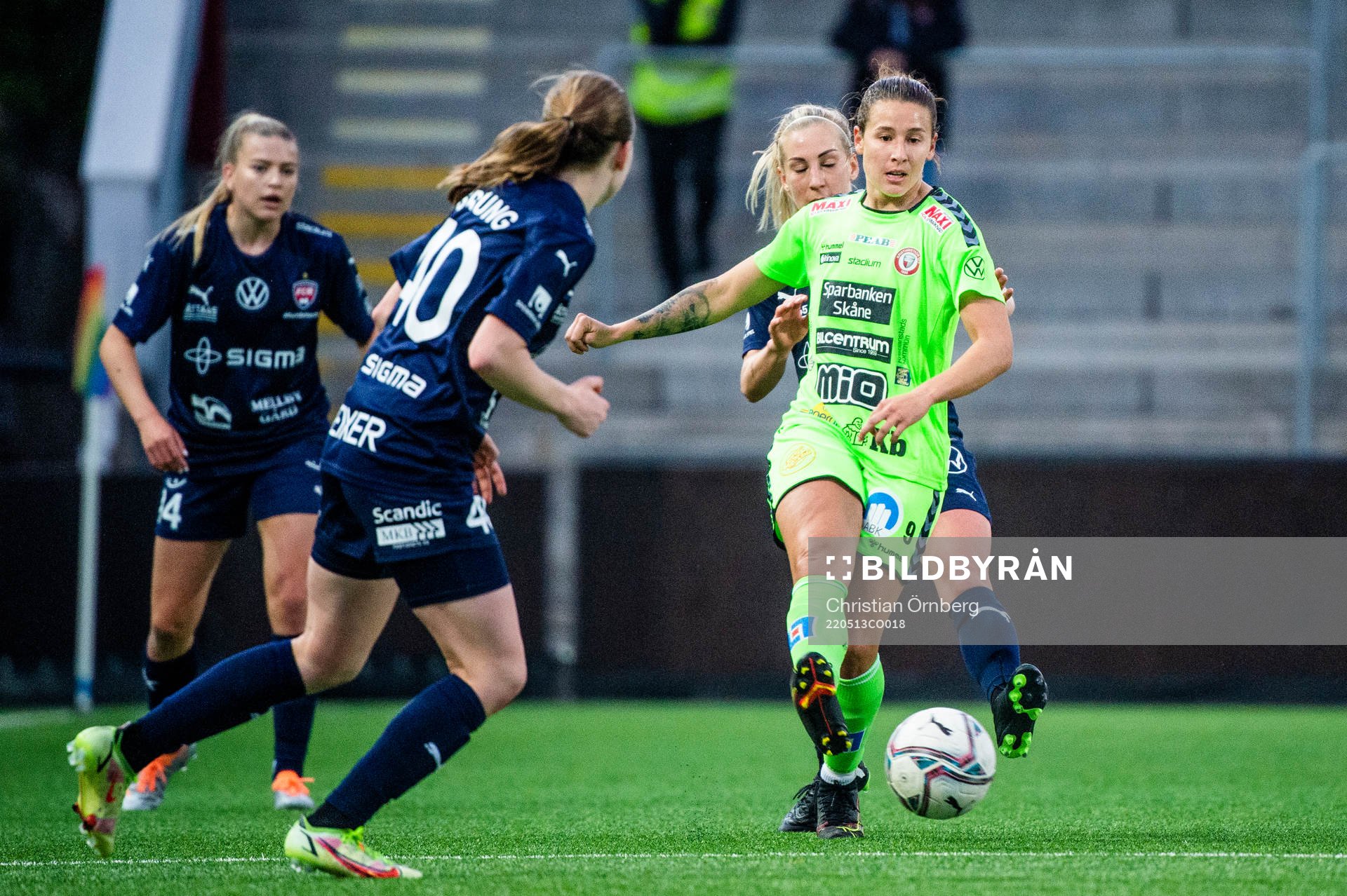 Kristianstads Tabitha Tindell mot Rosengårds Bea Sprung
