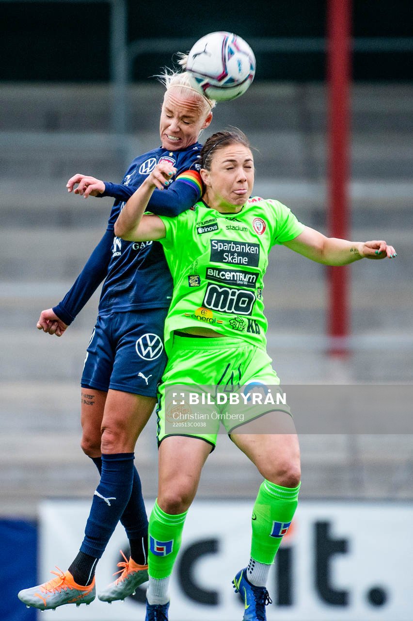 Rosengårds Caroline Seger mot Kristianstads Delaney Baie