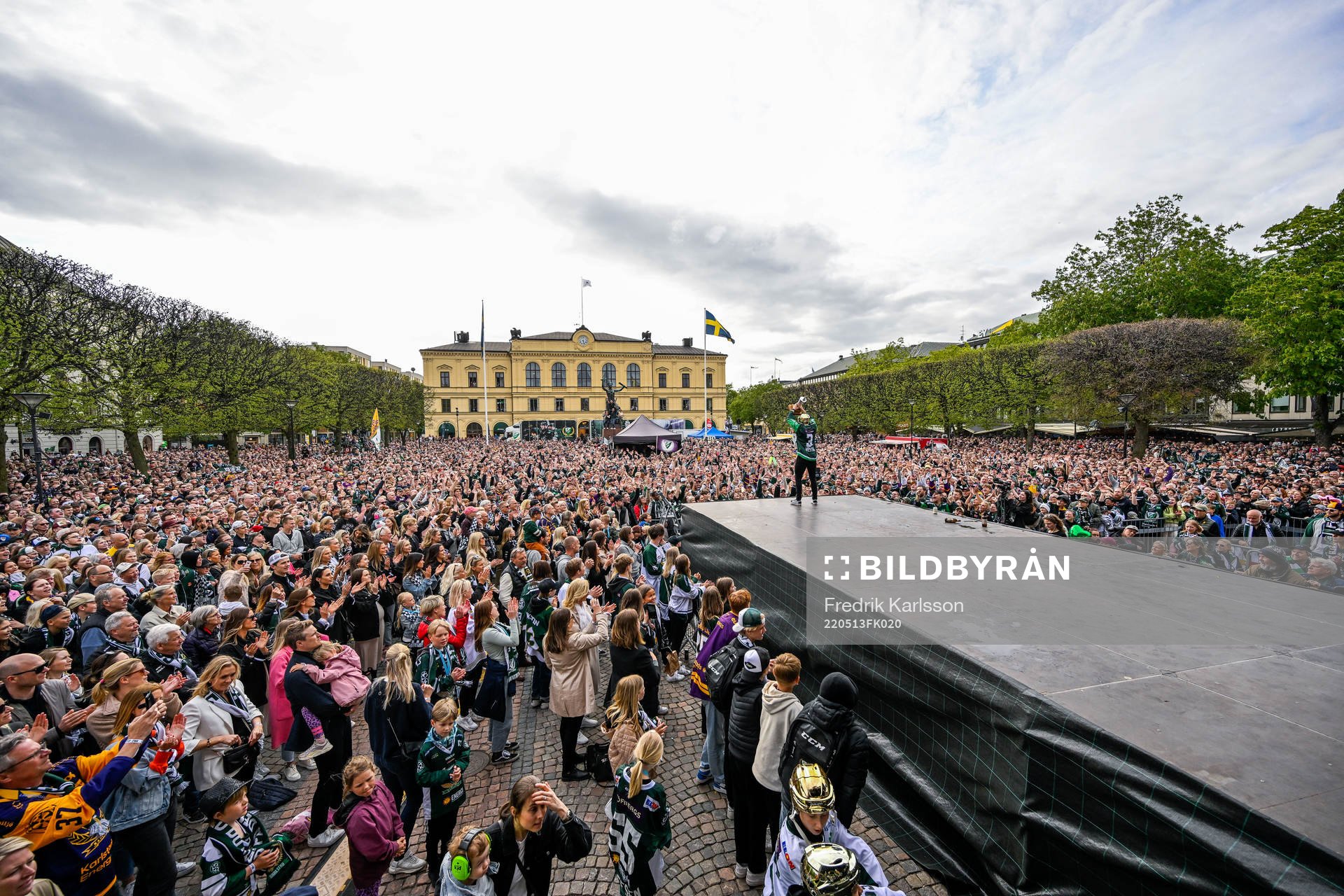 Färjestads Jens Westin jublar