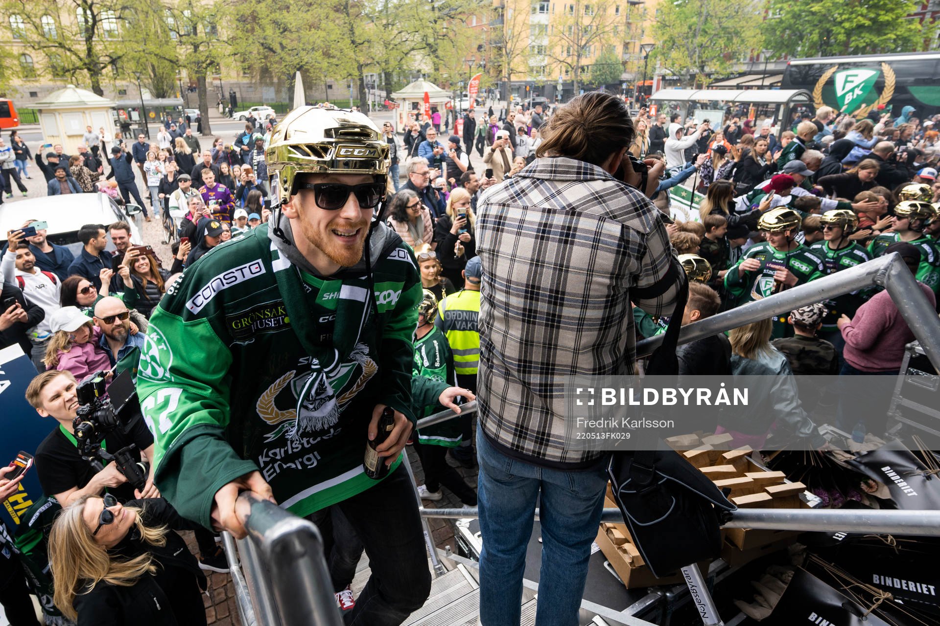 Färjestads Pontus Widerström jublar