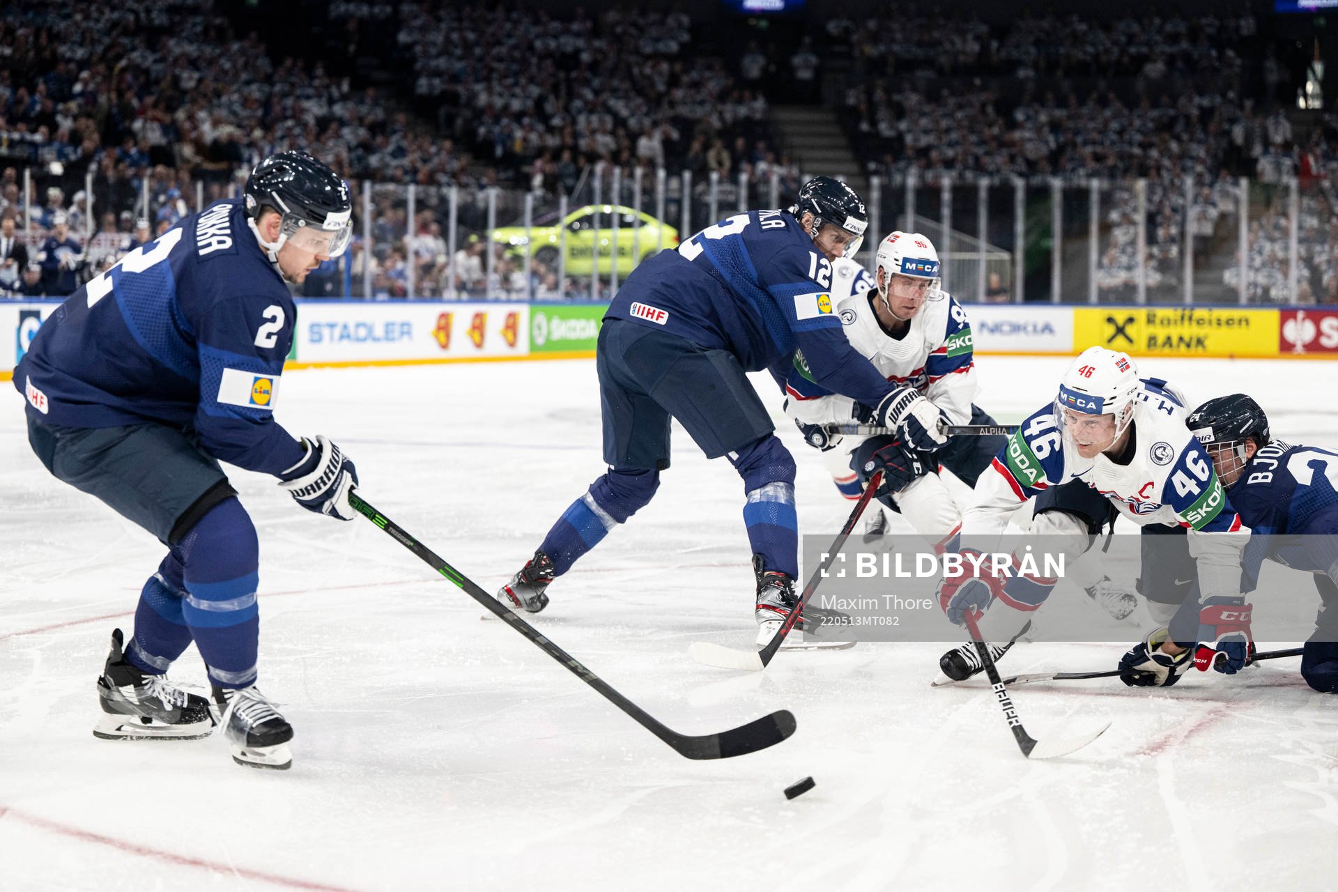 Ville Pokka of Finland and Mathis Olimb of Norway