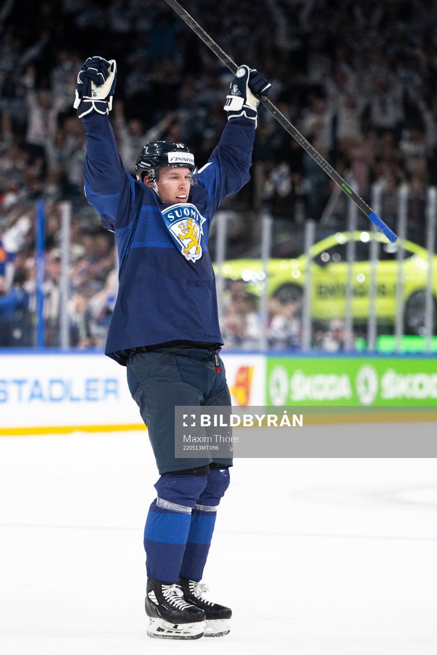 Jere Sallinen of Finland celebrates